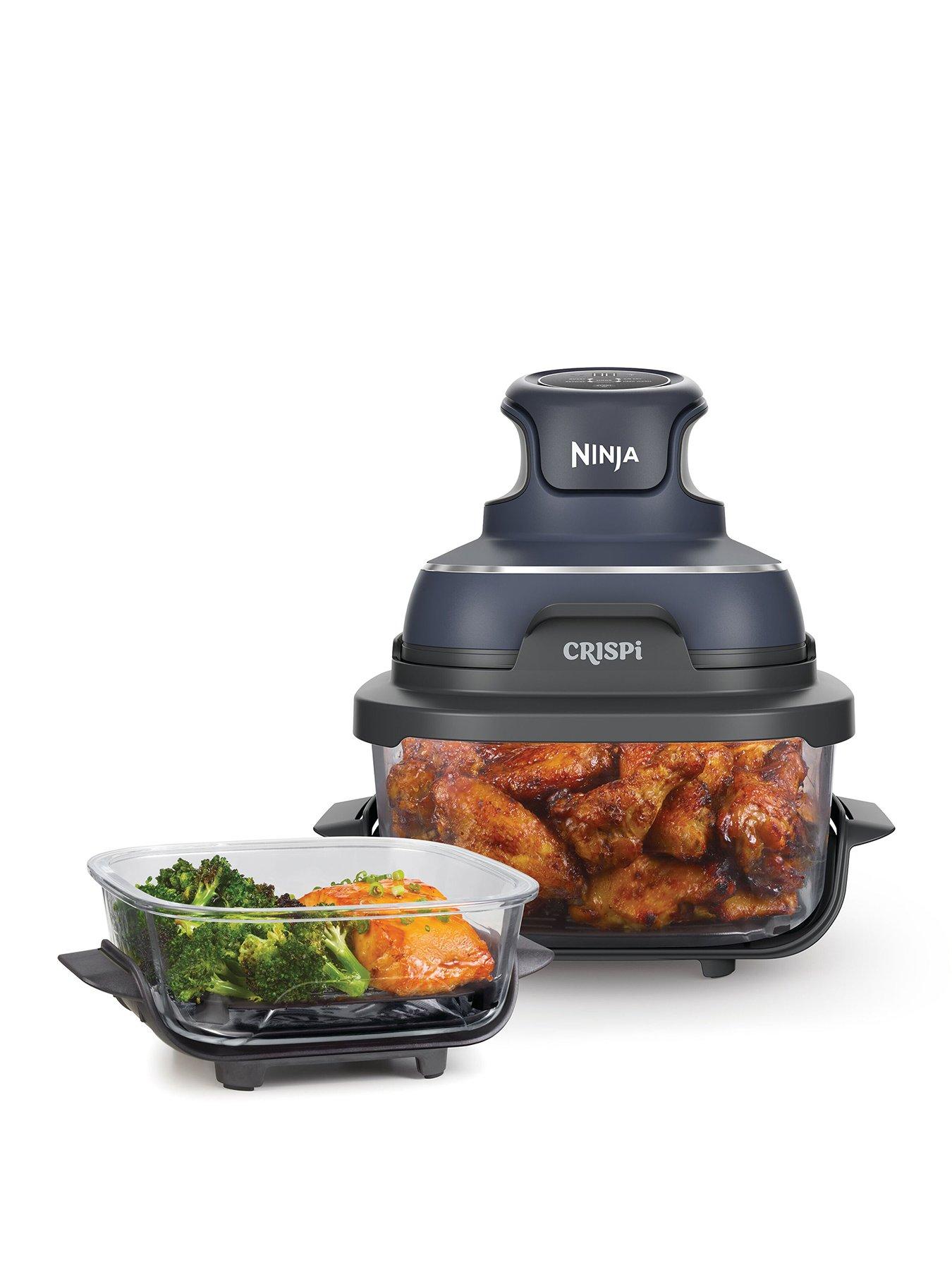 Image 1 of 8 of NINJA CRISPi 4-in-1 Portable Glass Air Fryer - Cyber Space FN101UKGY