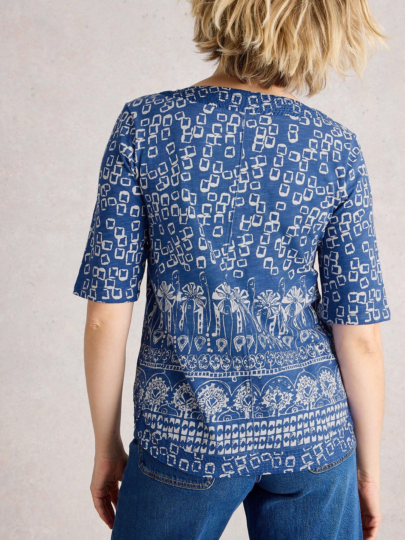 Image 2 of 6 of White Stuff Weaver Tee - Blue
