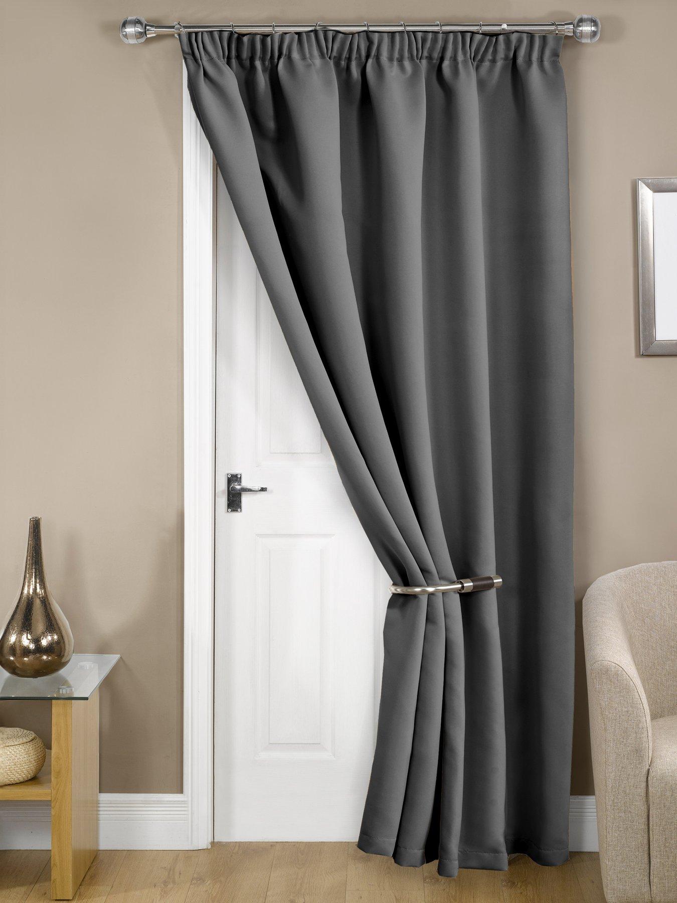 Image 1 of 5 of The Very Collection Woven Blackout Pleat Door 46x84