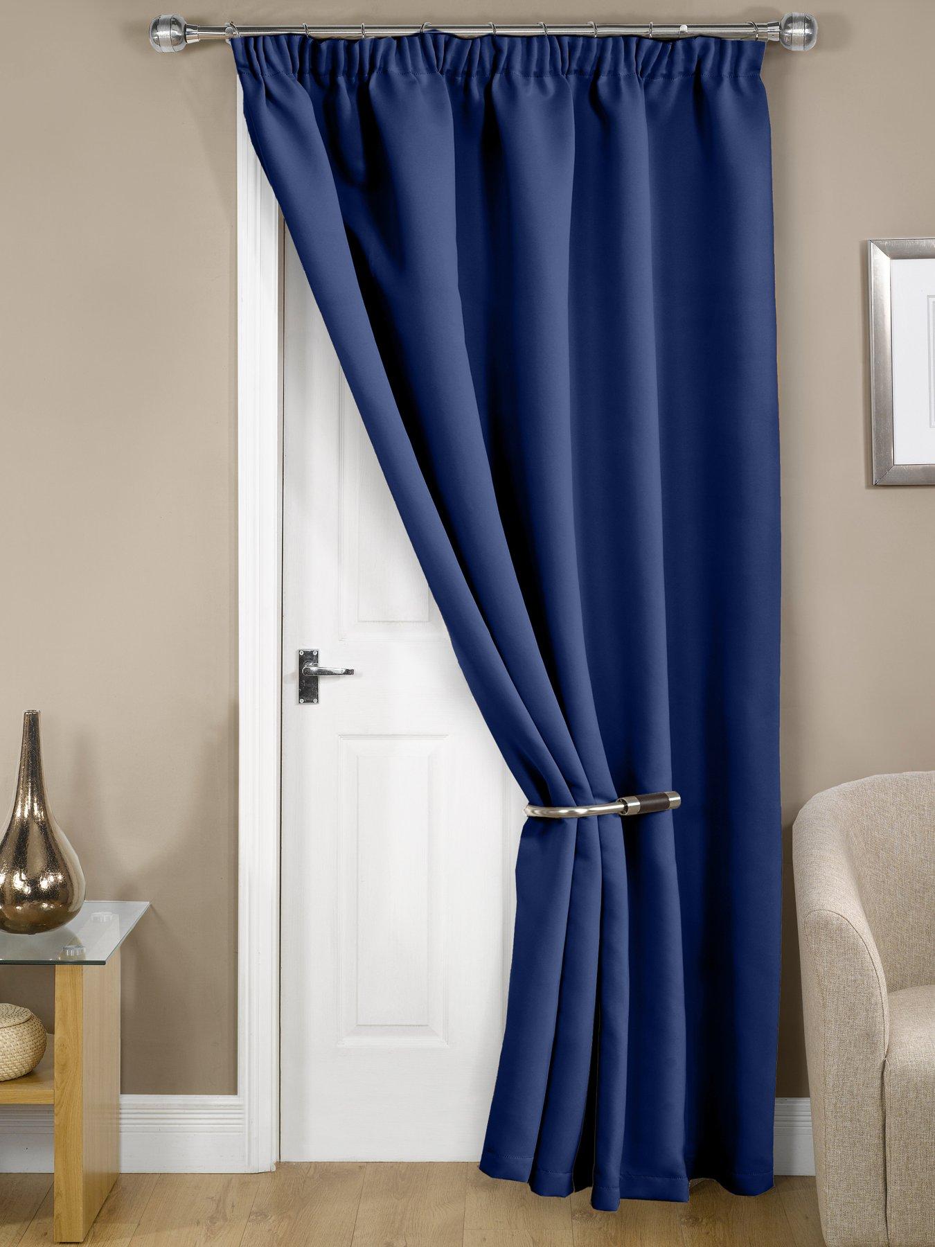 Very Home Woven Blackout Pleat Door 46x84