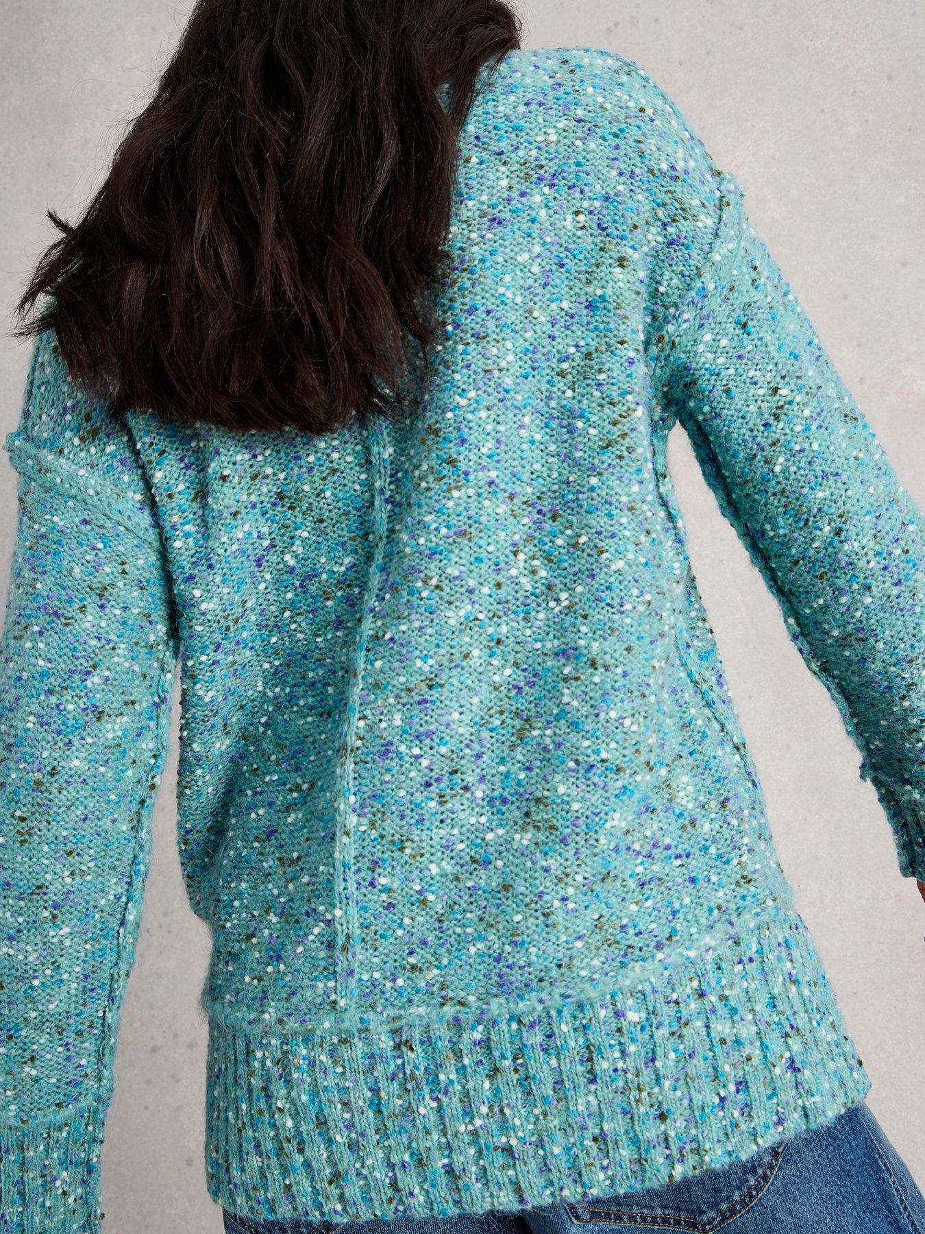 Image 2 of 6 of White Stuff Tilly V Neck Jumper - Blue