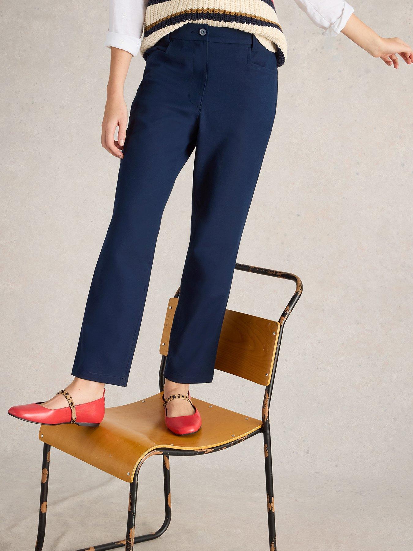 White Stuff Savannah Stretch Trousers - Navy