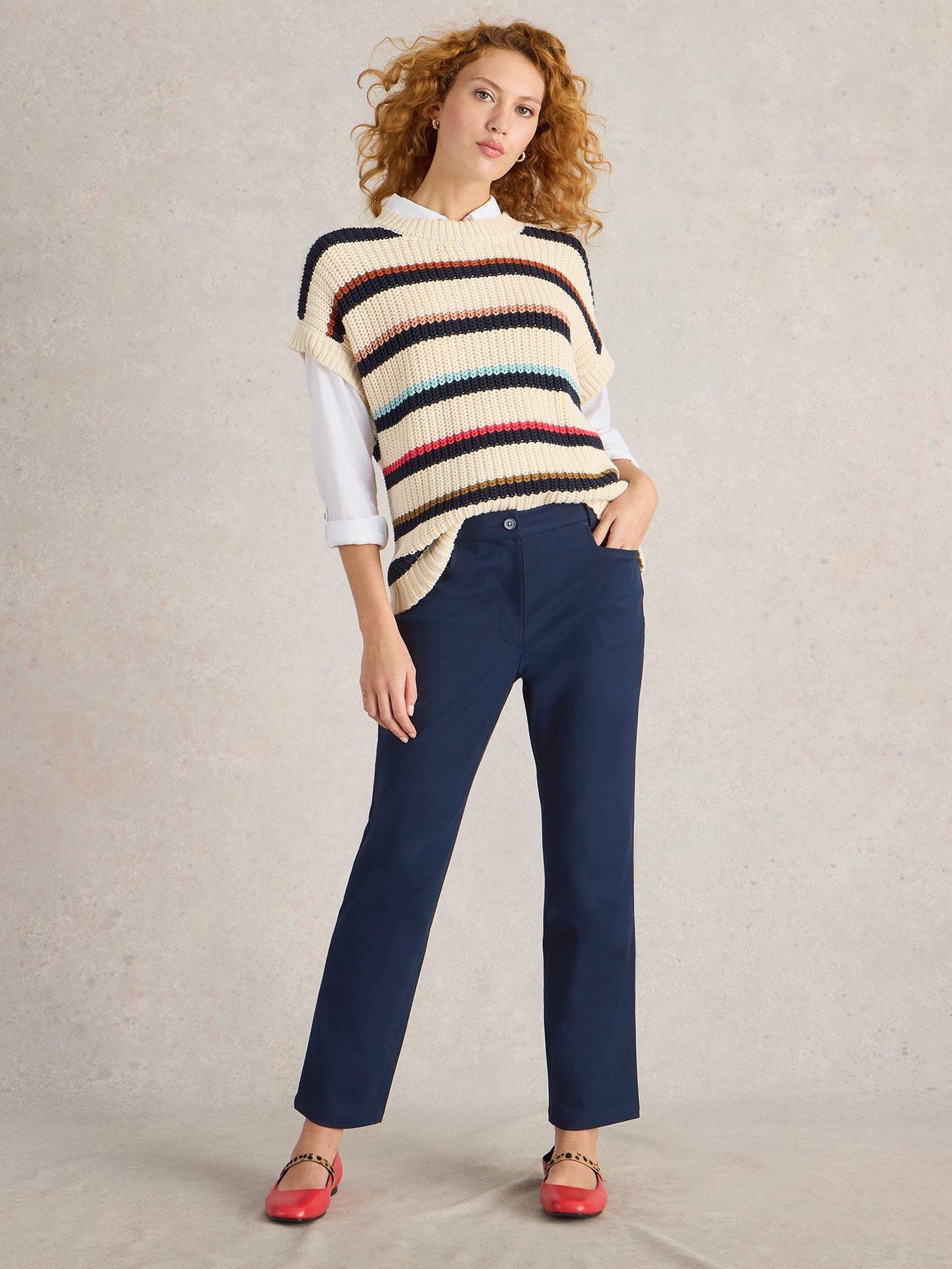 Image 3 of 6 of White Stuff Savannah Stretch Trousers - Navy
