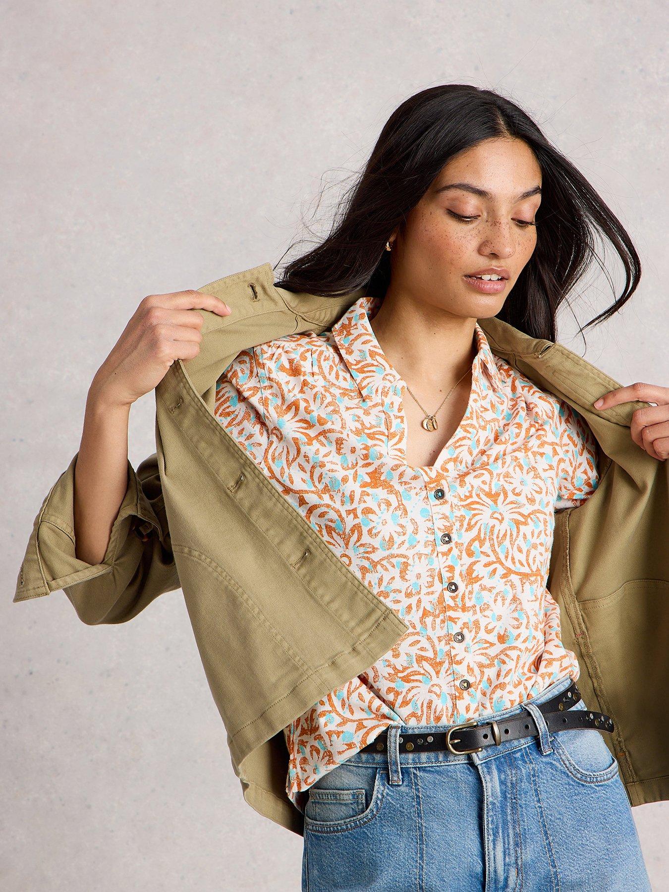 White Stuff Annie Jersey Shirt - White