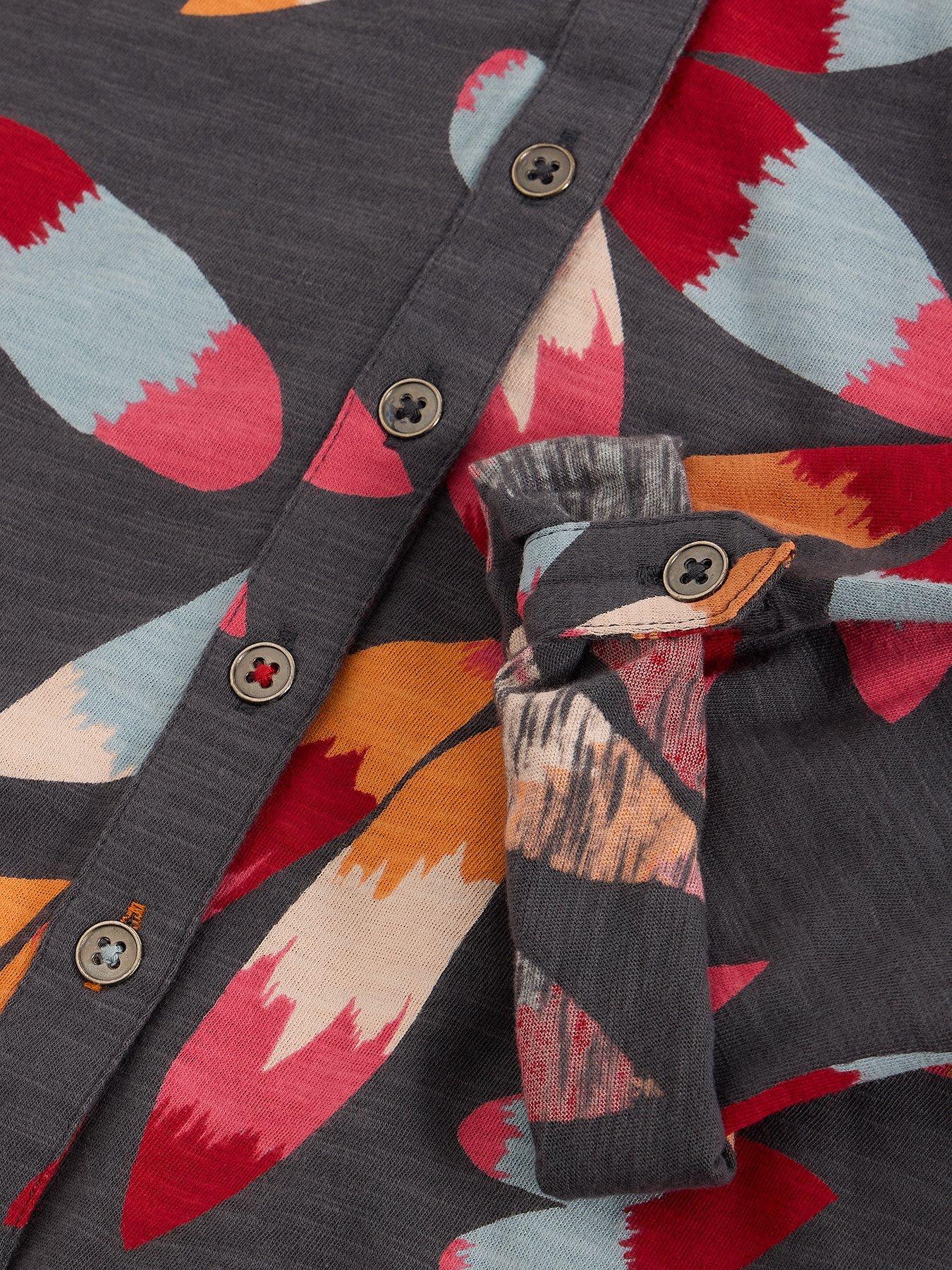 Image 6 of 6 of White Stuff Annie Jersey Shirt - Grey