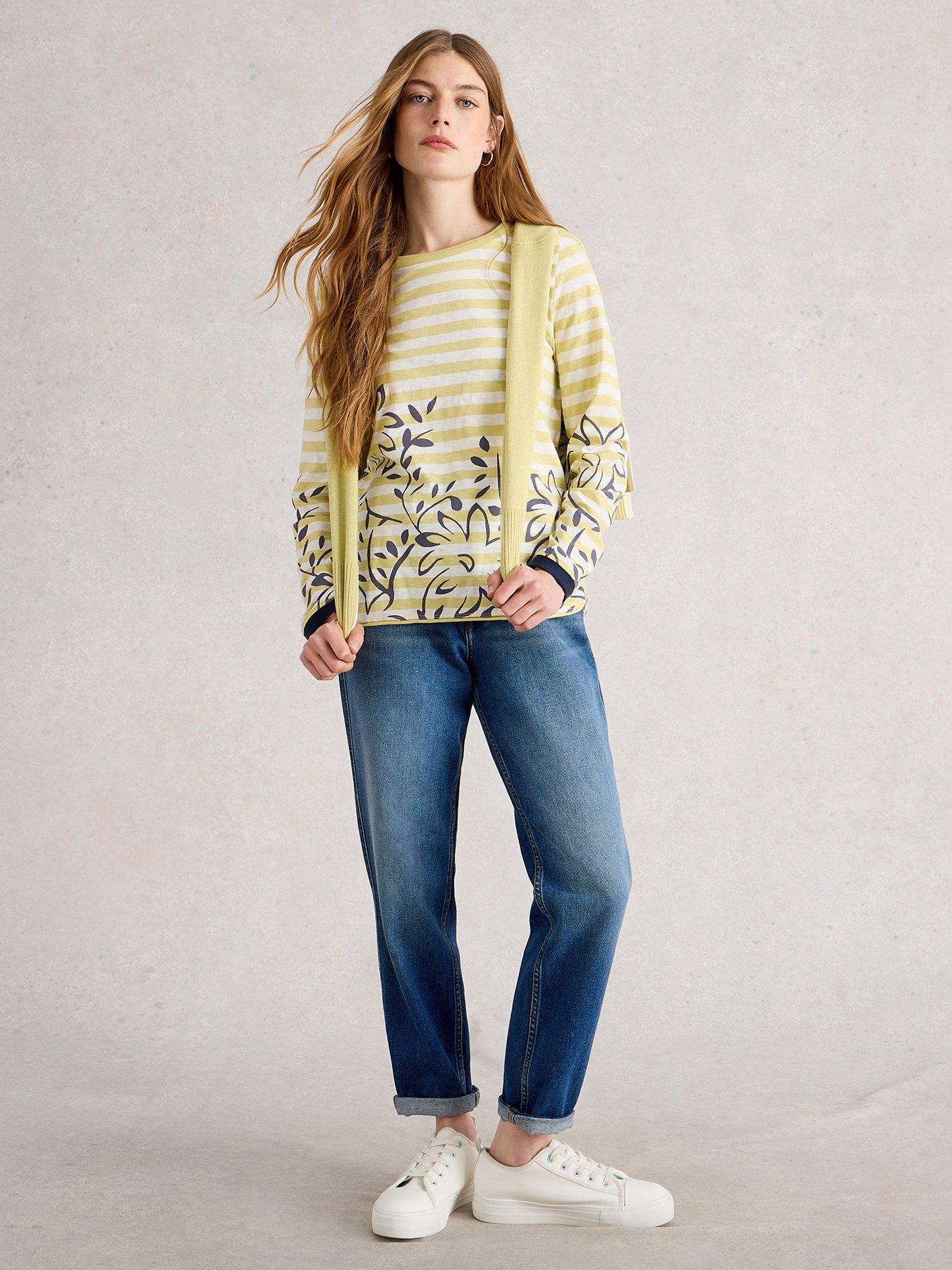 White Stuff Clara Long Sleeve T-shirt - Yellow