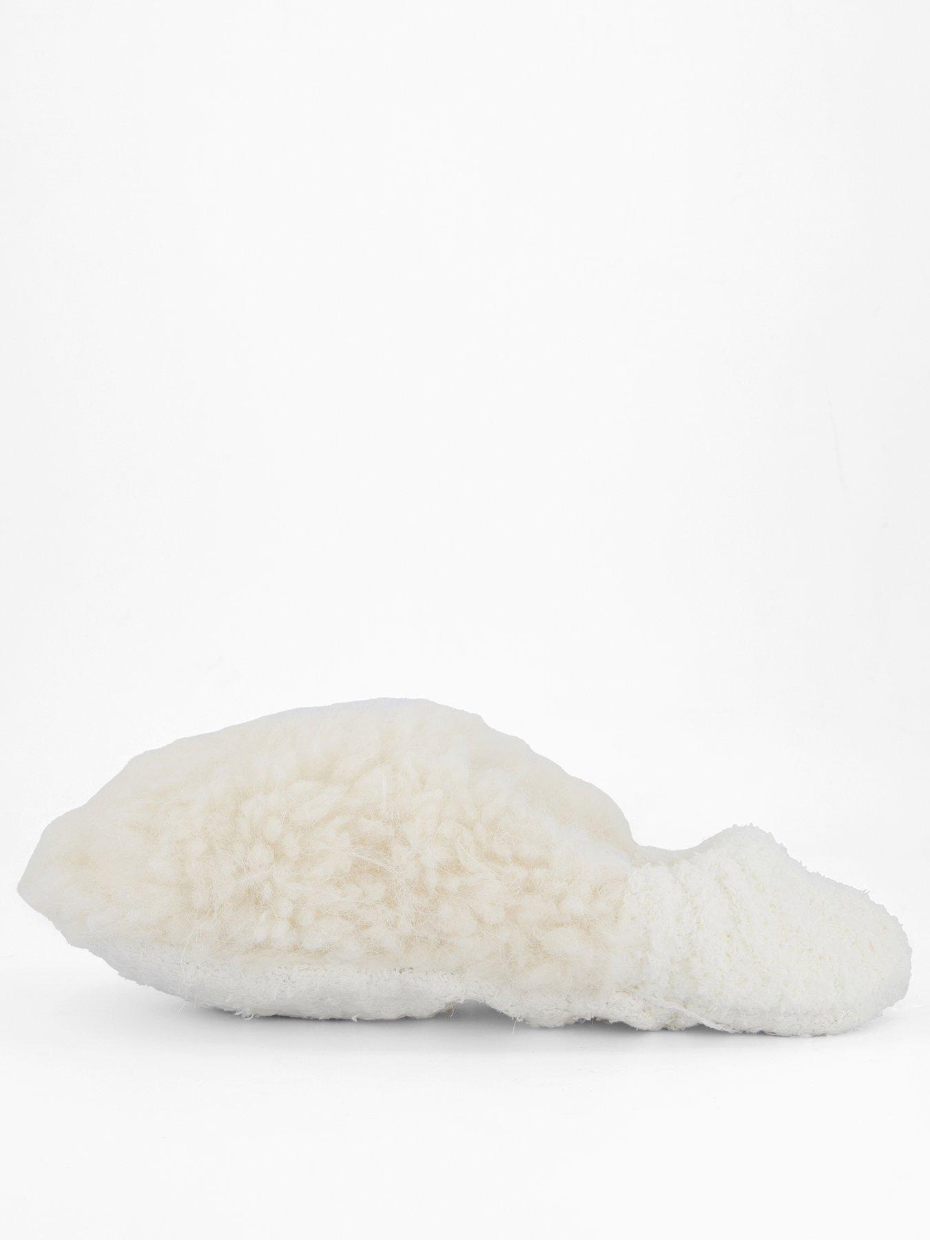 loungeable-curly-faux-fur-slipper-socks-cream