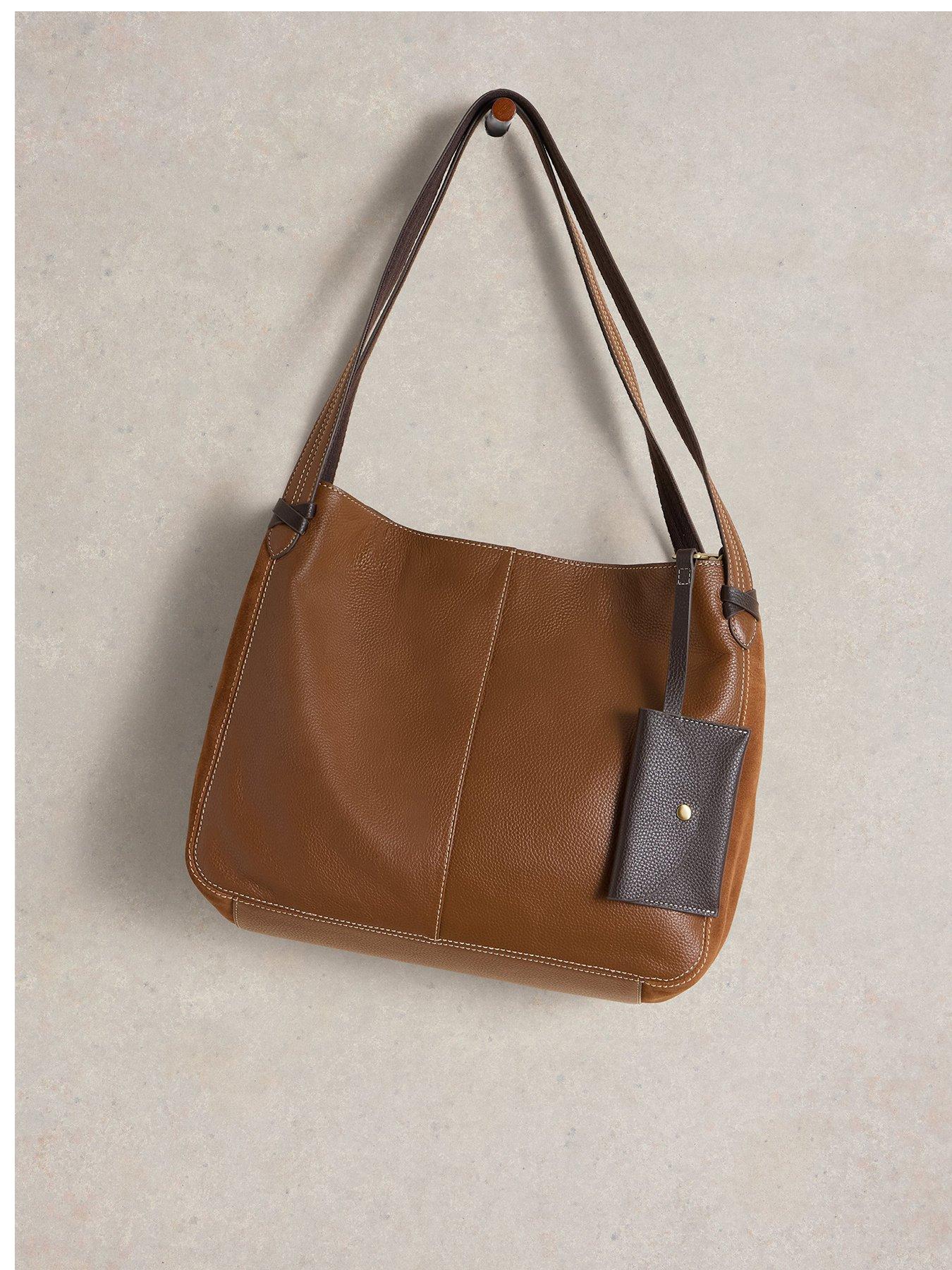 White Stuff Hettie Leather Tote - Beige