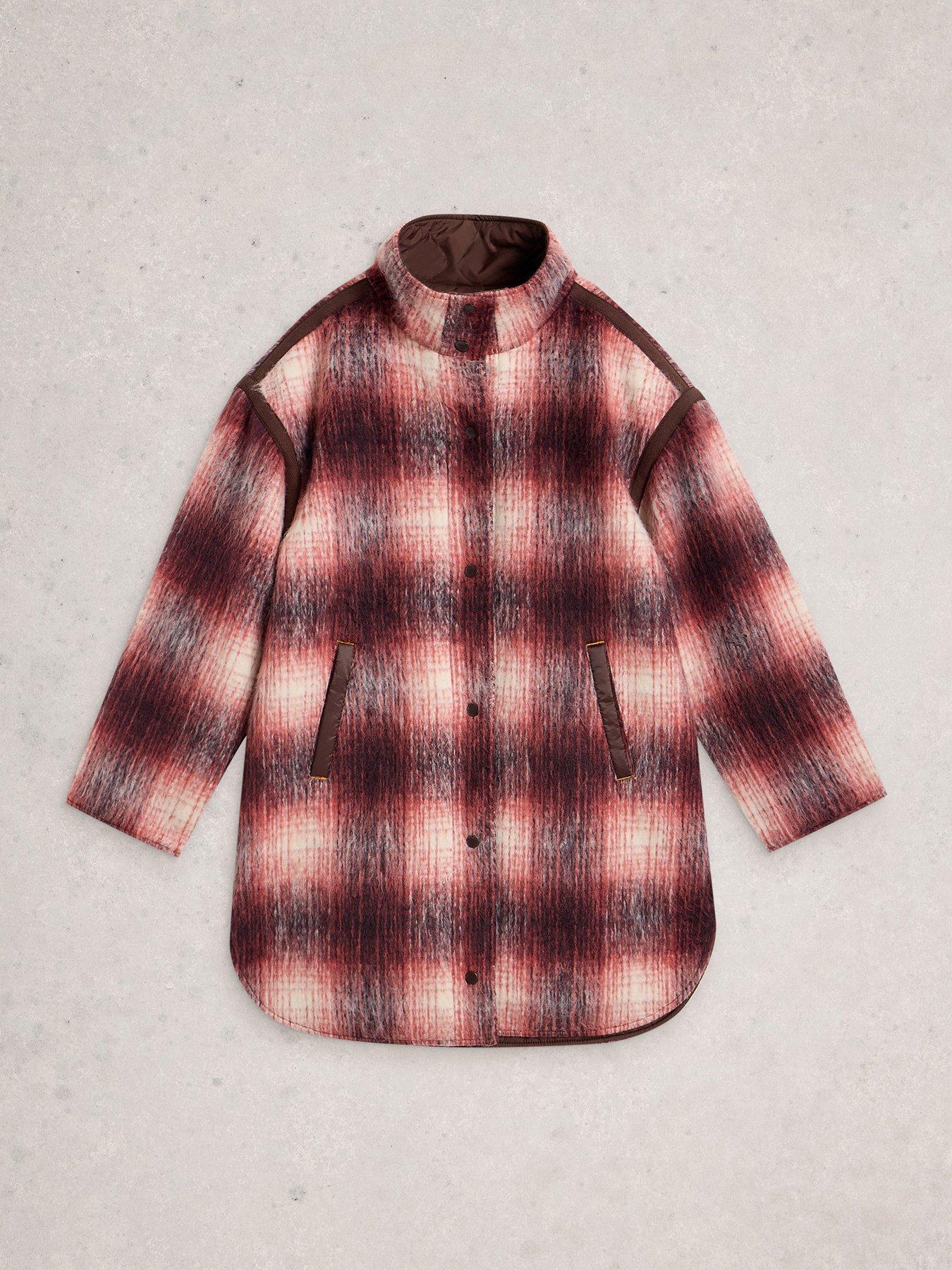 Image 5 of 6 of White Stuff Marlowe Reversible Coat - Purple