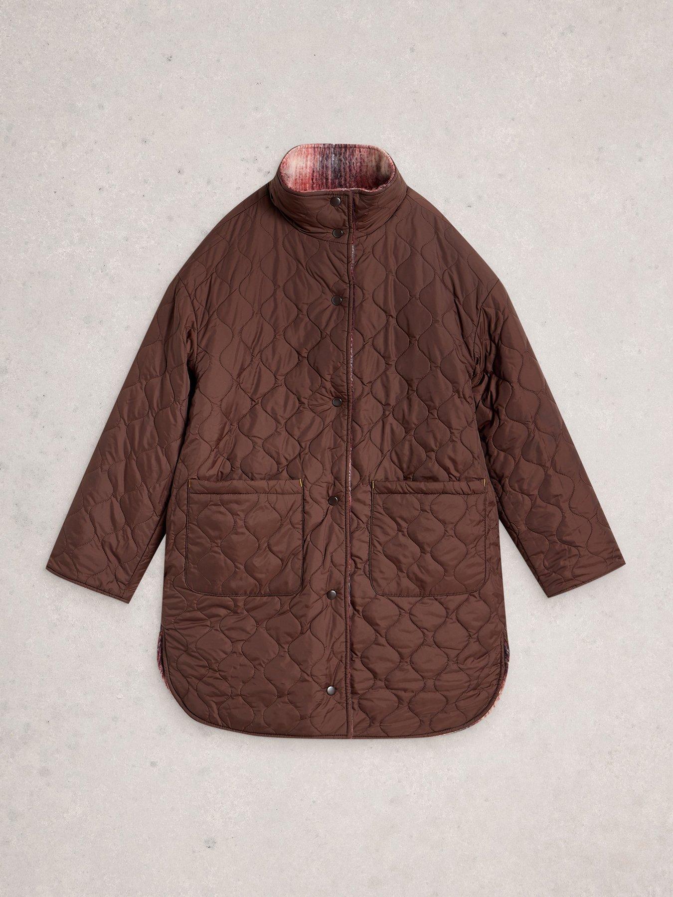 Image 6 of 6 of White Stuff Marlowe Reversible Coat - Purple