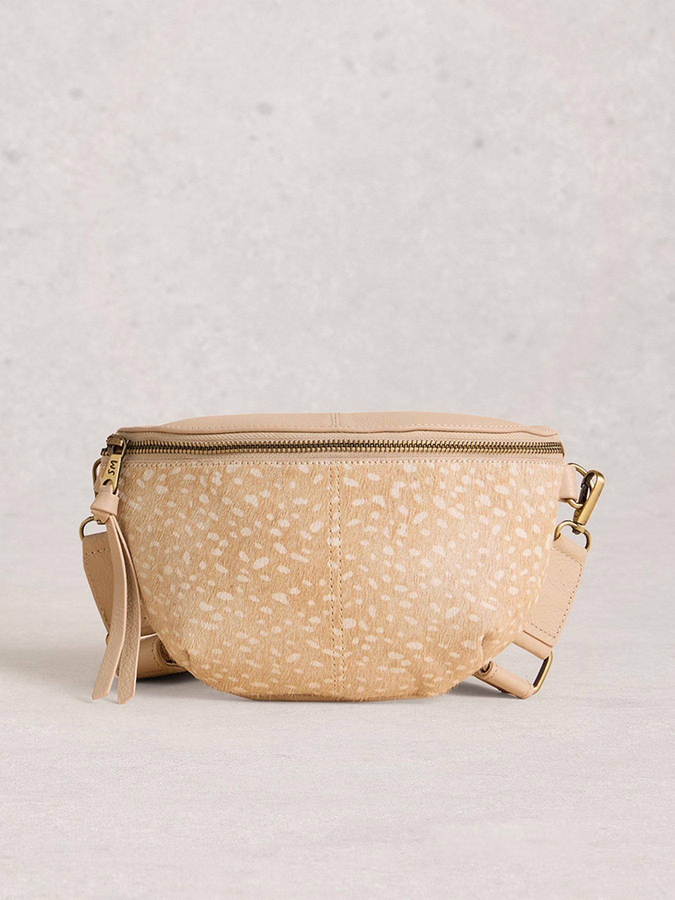 White Stuff Mini Sebby Leather Sling Bag - Beige
