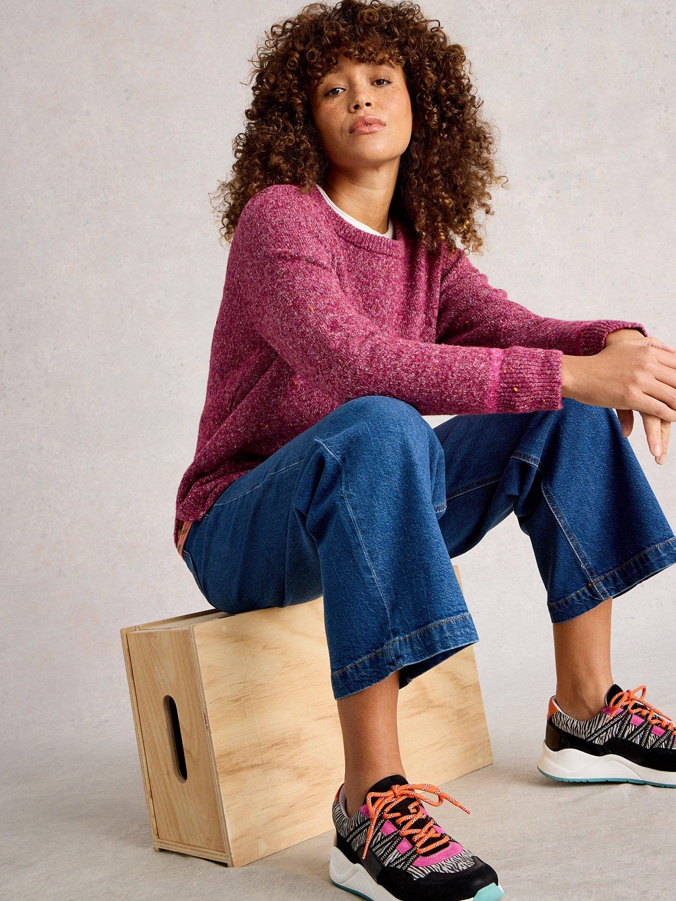 White Stuff Talia Nep Jumper - Purple