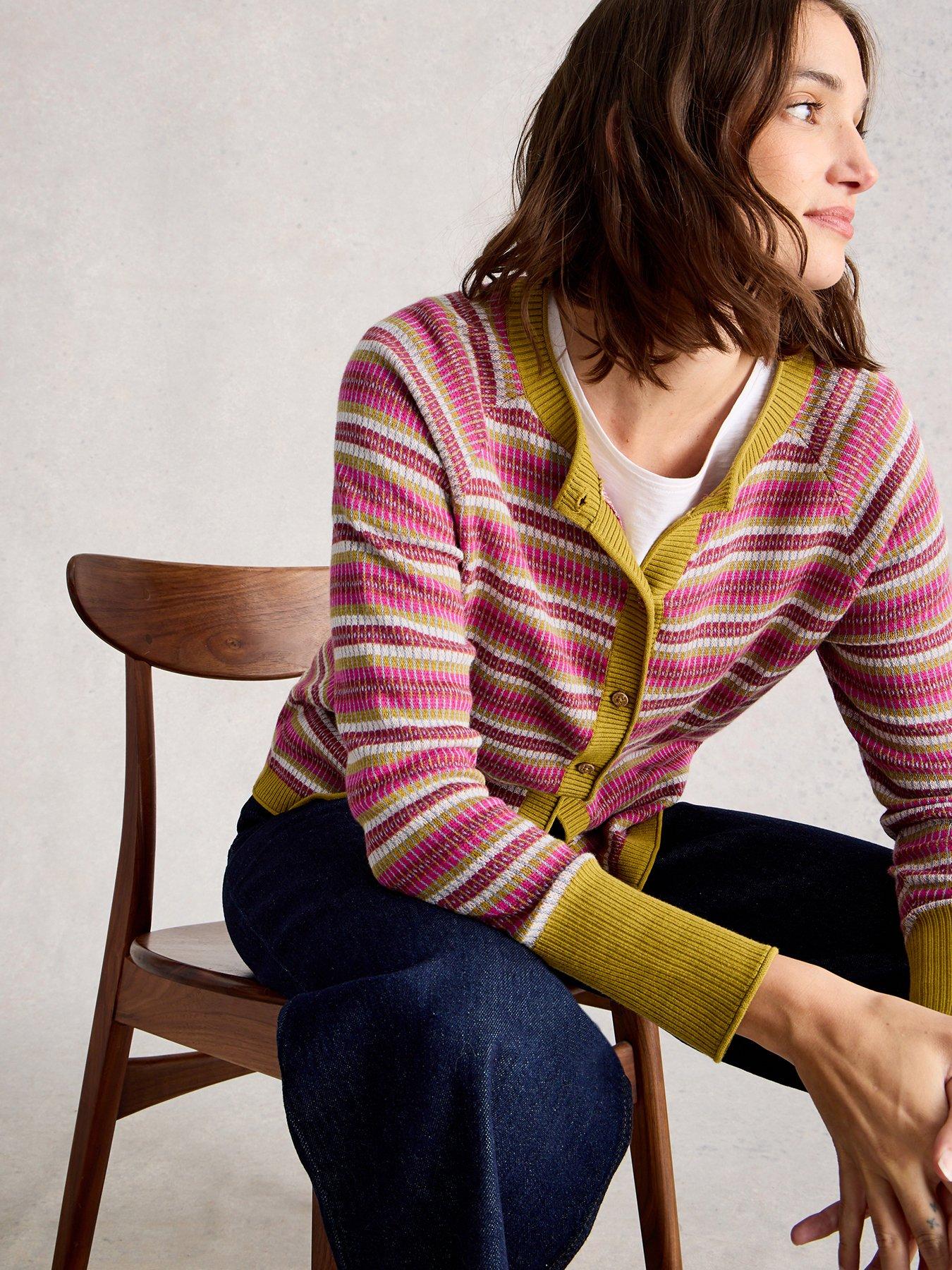 White Stuff Lulu Pattern Cardi - Pink