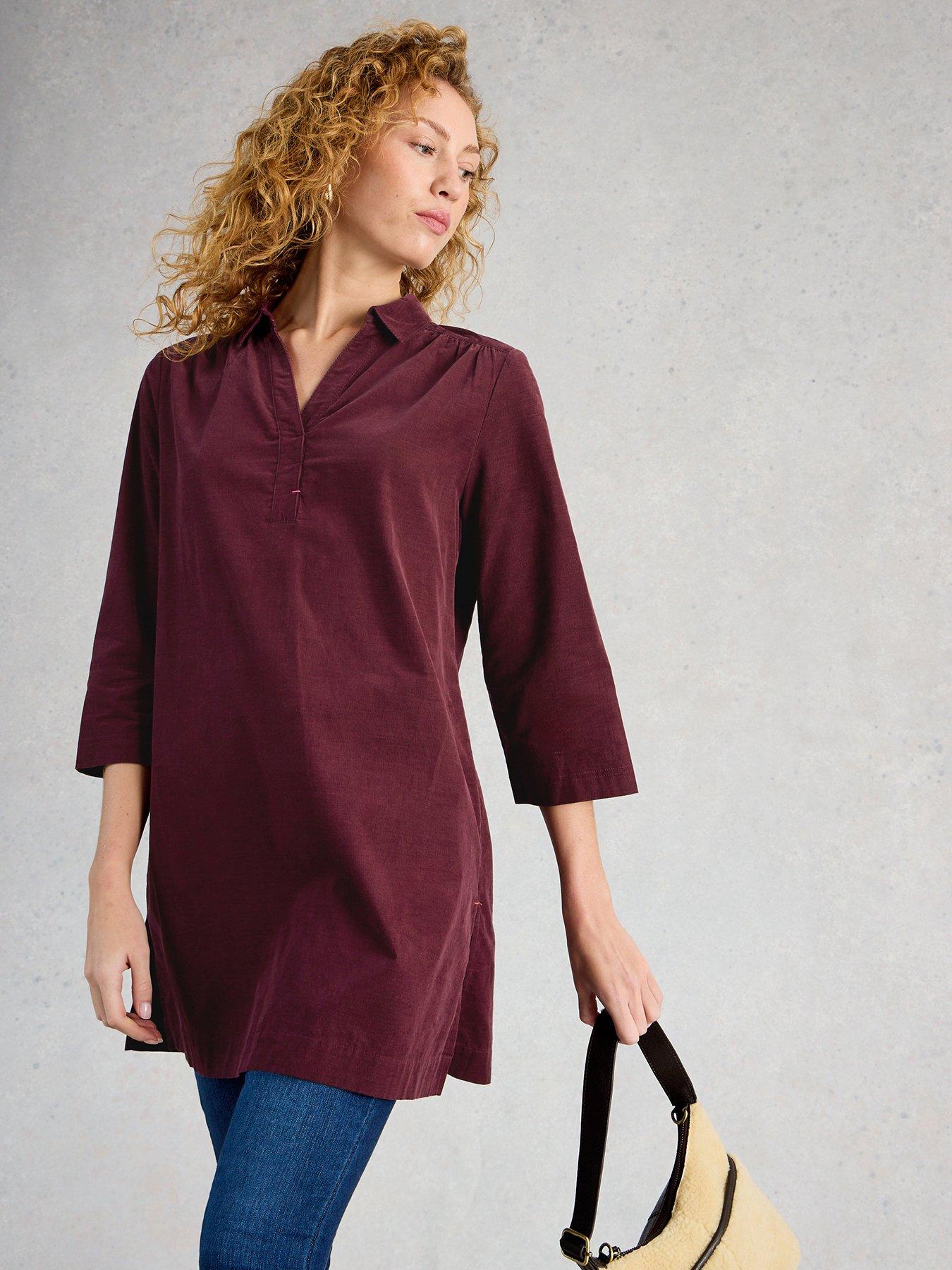 White Stuff Blake Cord Tunic - Purple