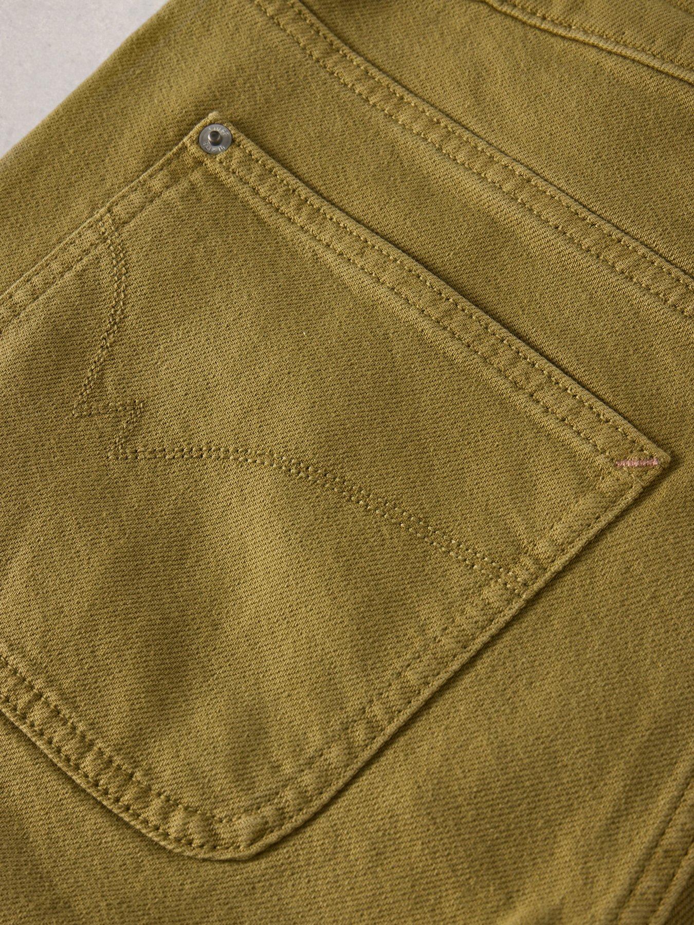 Image 6 of 6 of White Stuff Tia Wide Leg Crop Jean - Green