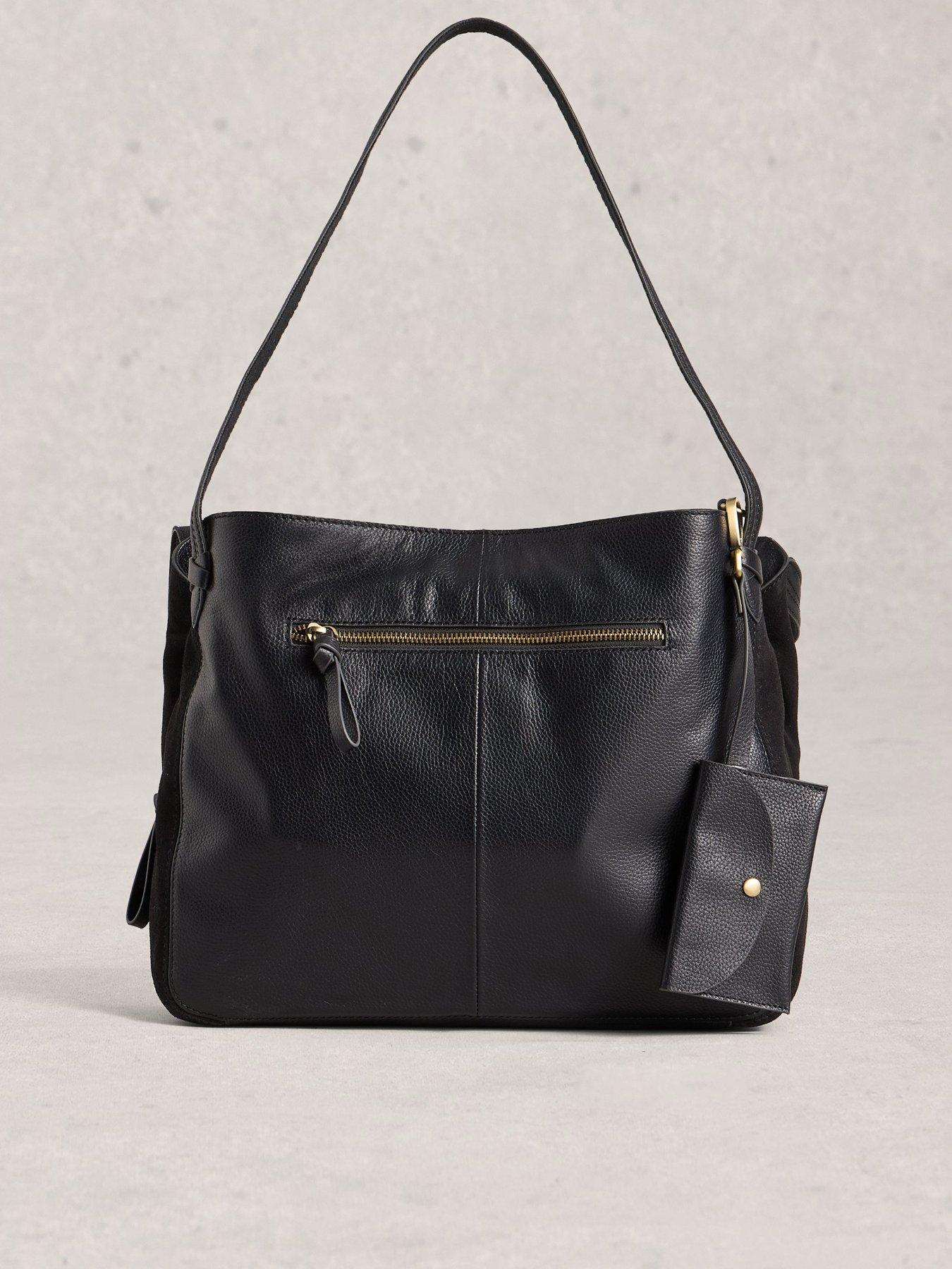 Image 2 of 4 of White Stuff Hettie Leather Tote - Black