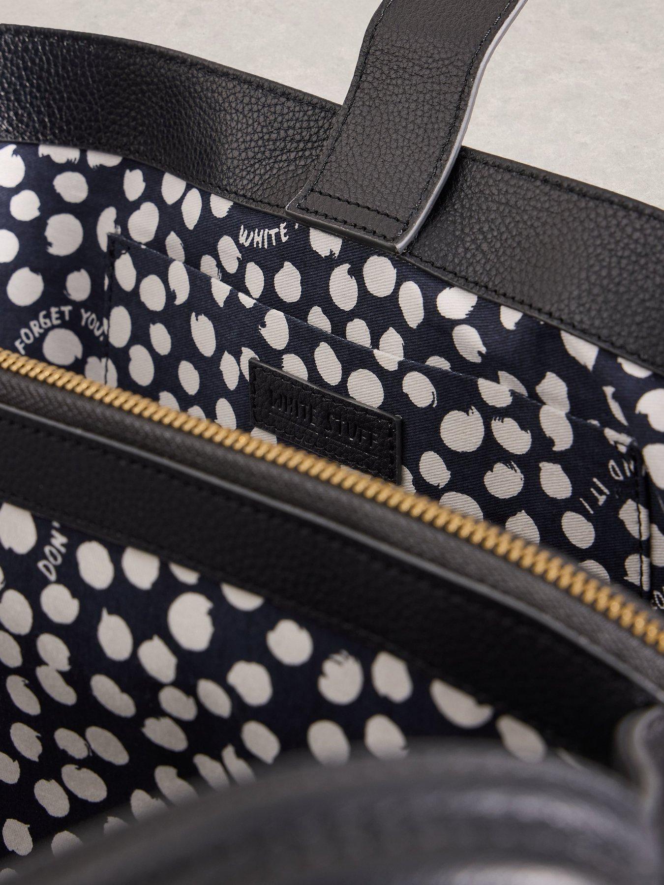 Image 4 of 4 of White Stuff Hettie Leather Tote - Black