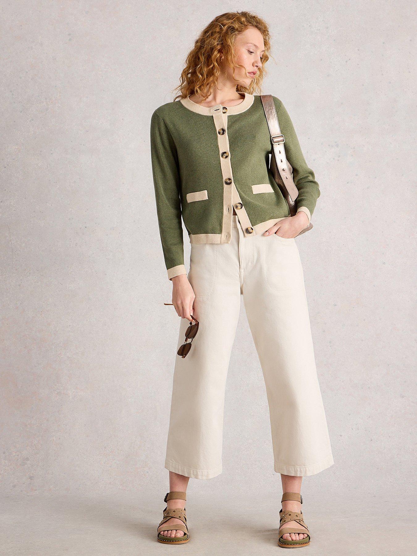 White Stuff Charlotte Cardi - Green