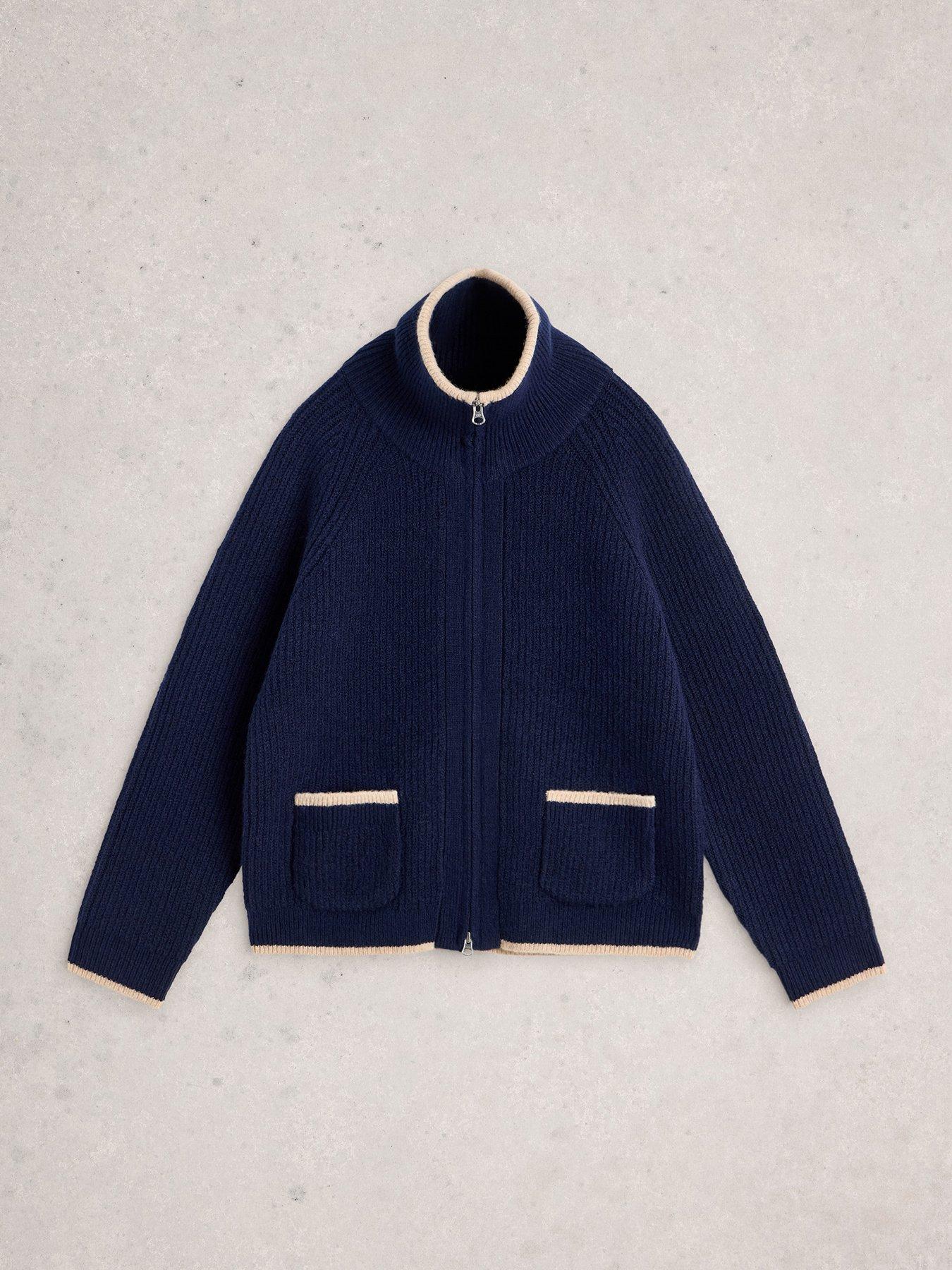 Image 5 of 6 of White Stuff Betty Bomber - Navy