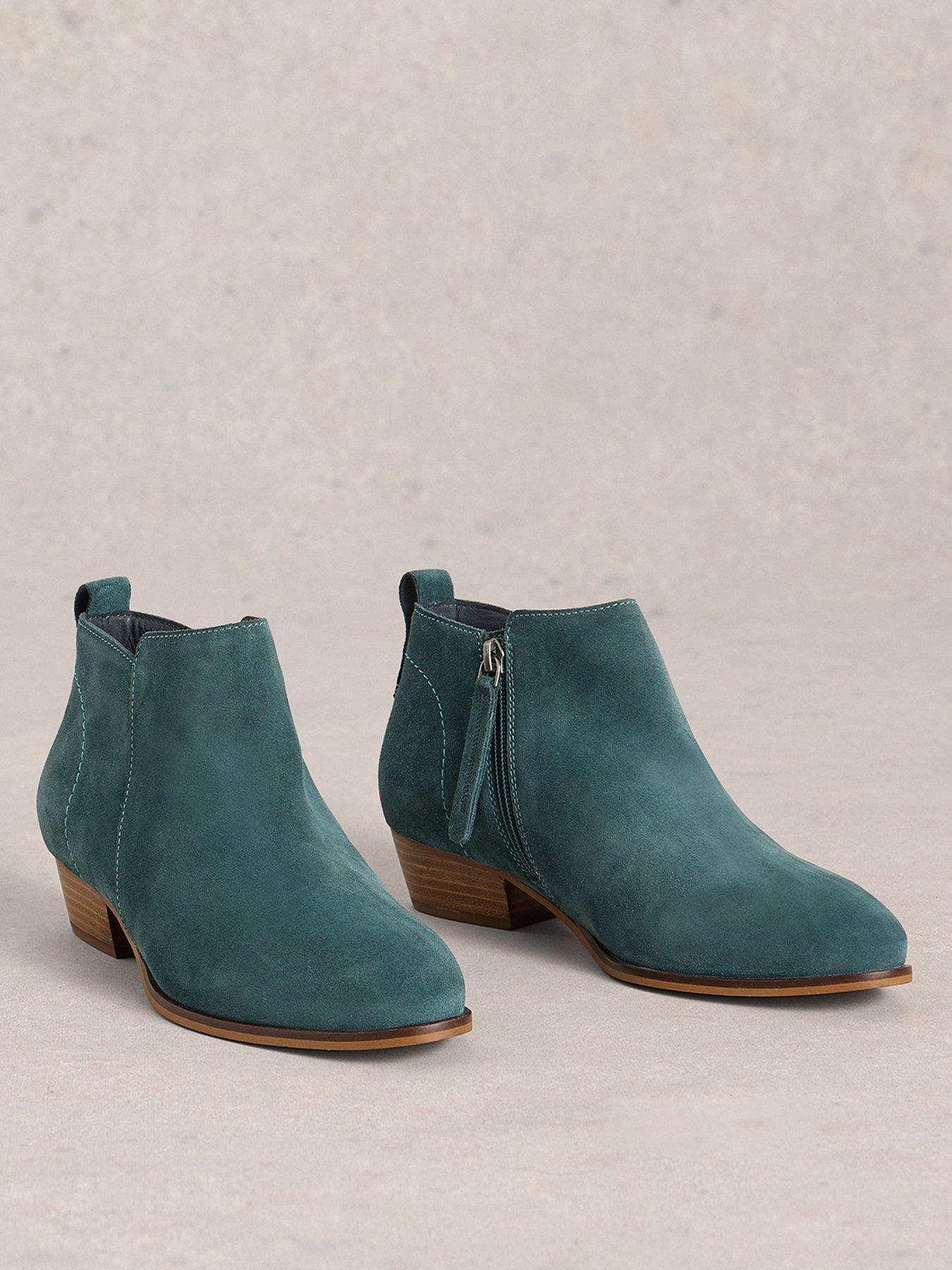 Image 2 of 4 of White Stuff Willow Suede Ankle Boot - Blue