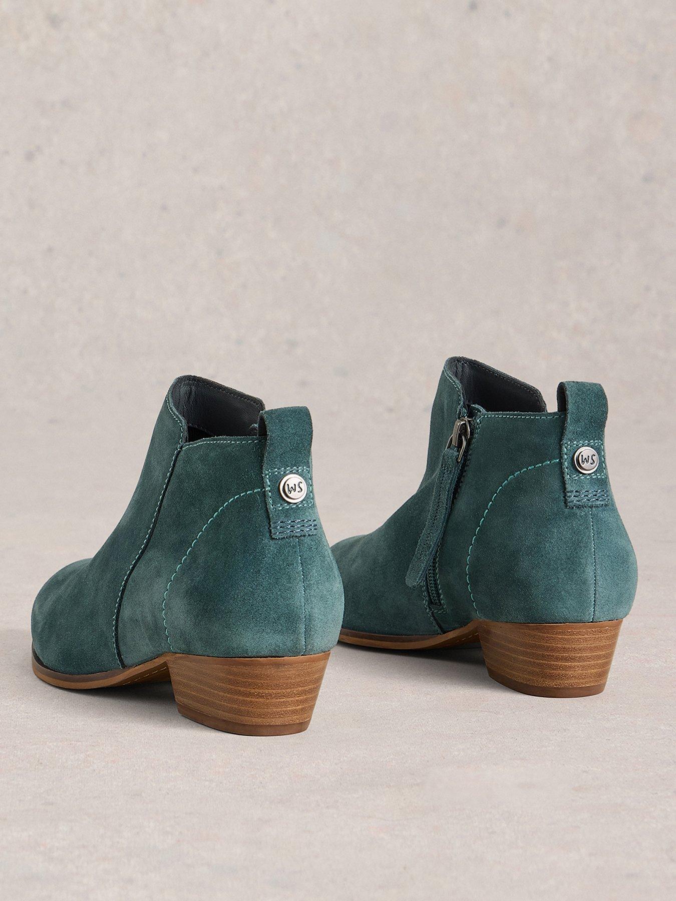 Image 3 of 4 of White Stuff Willow Suede Ankle Boot - Blue
