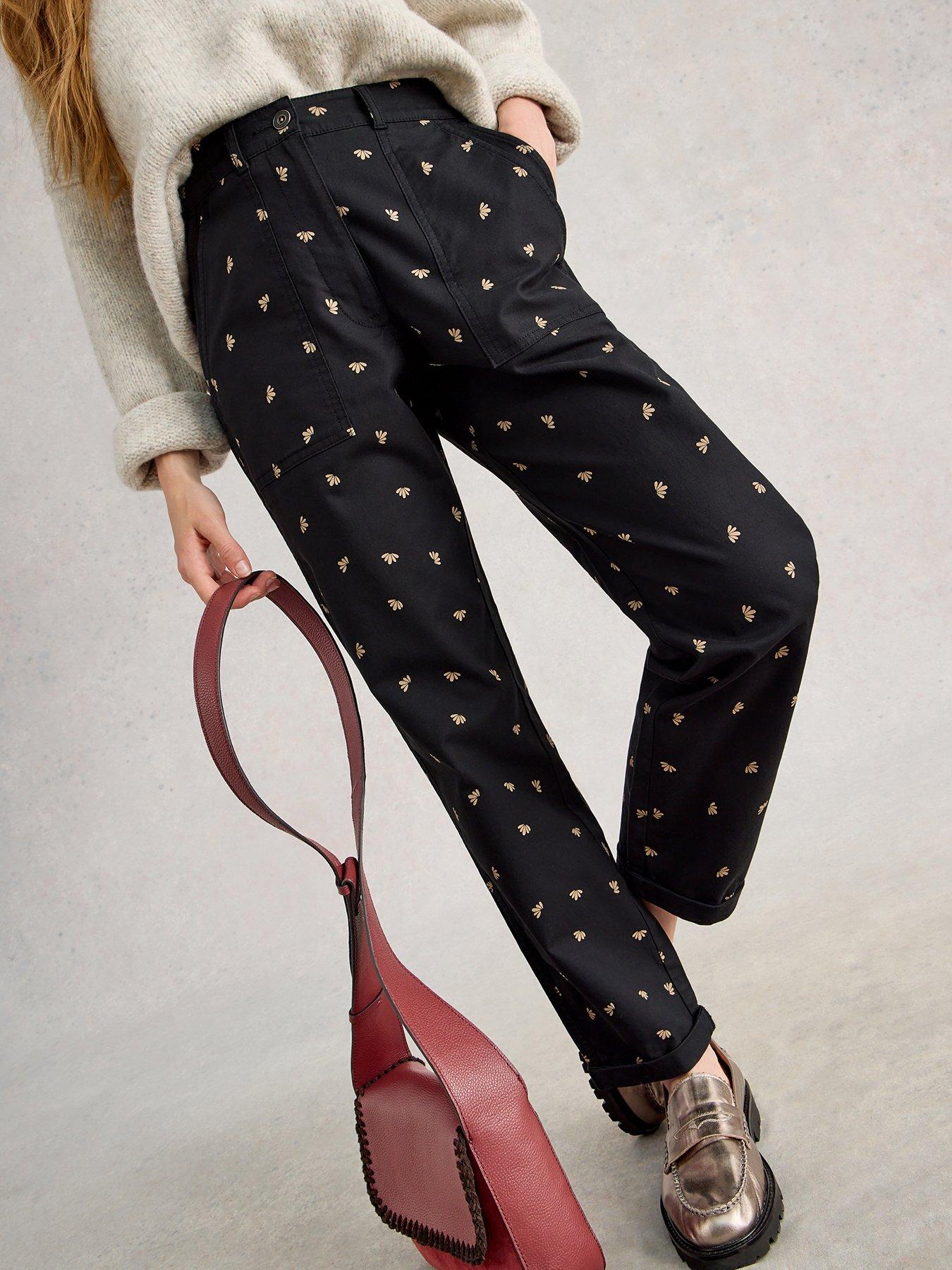 White Stuff Twister Chino Trouser - Black