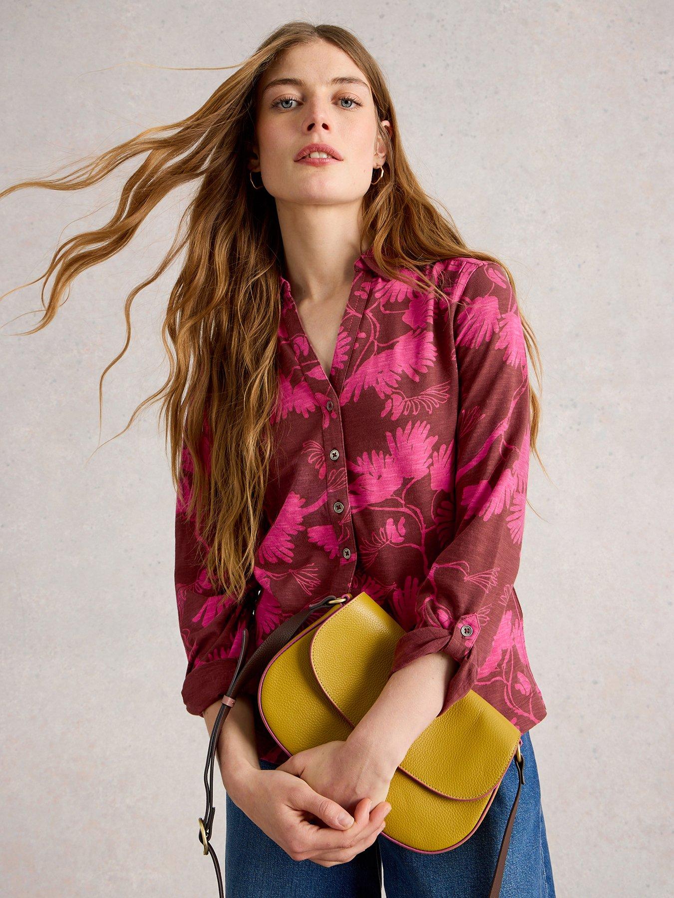 White Stuff Annie Jersey Shirt - Purple