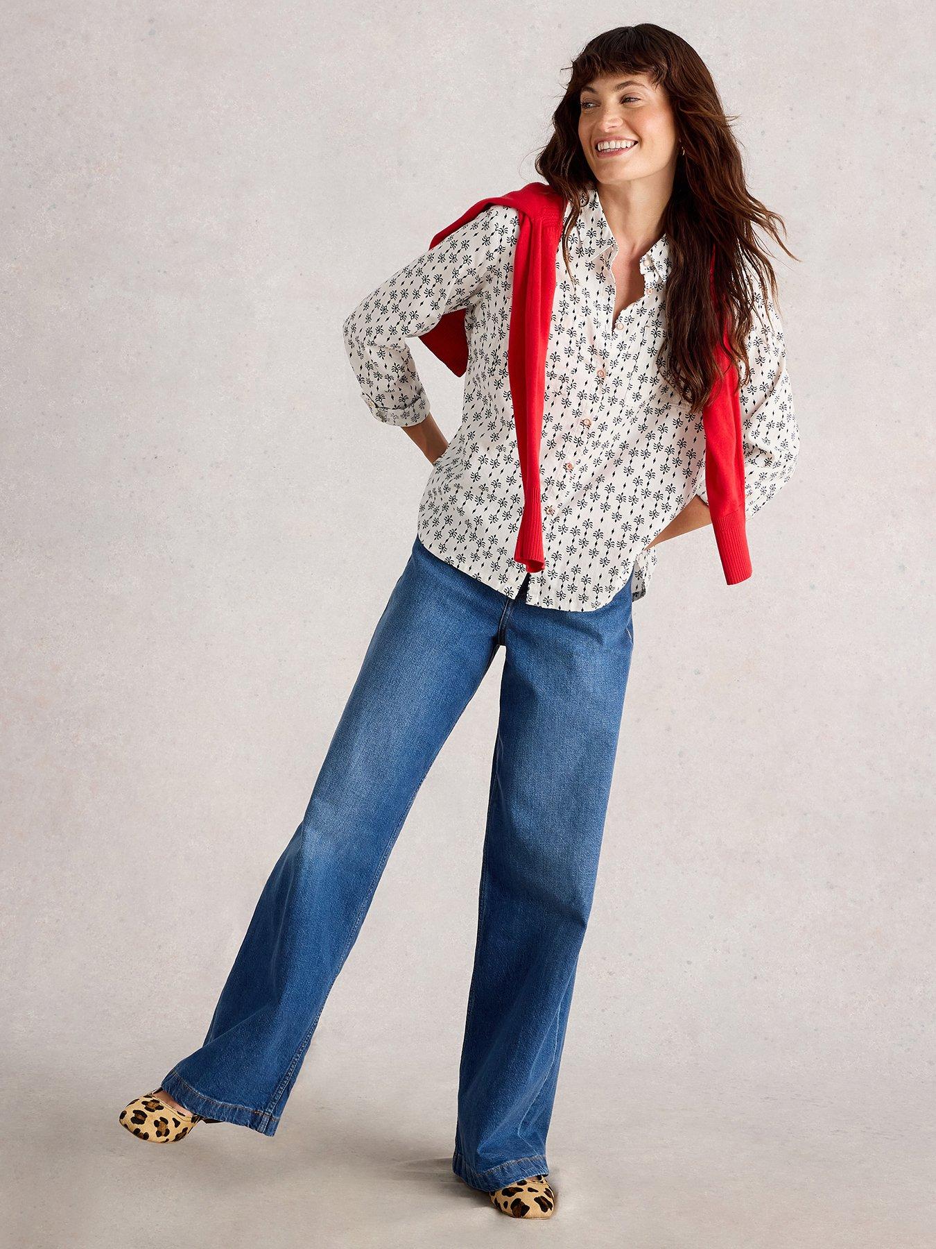 Image 1 of 6 of White Stuff Sophie Cotton Shirt - White