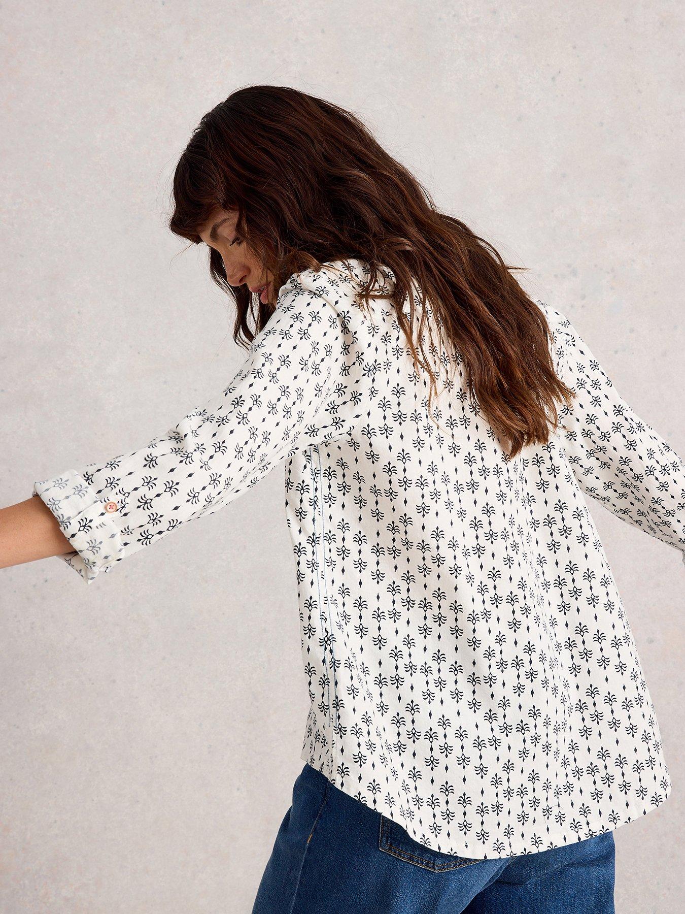 Image 2 of 6 of White Stuff Sophie Cotton Shirt - White