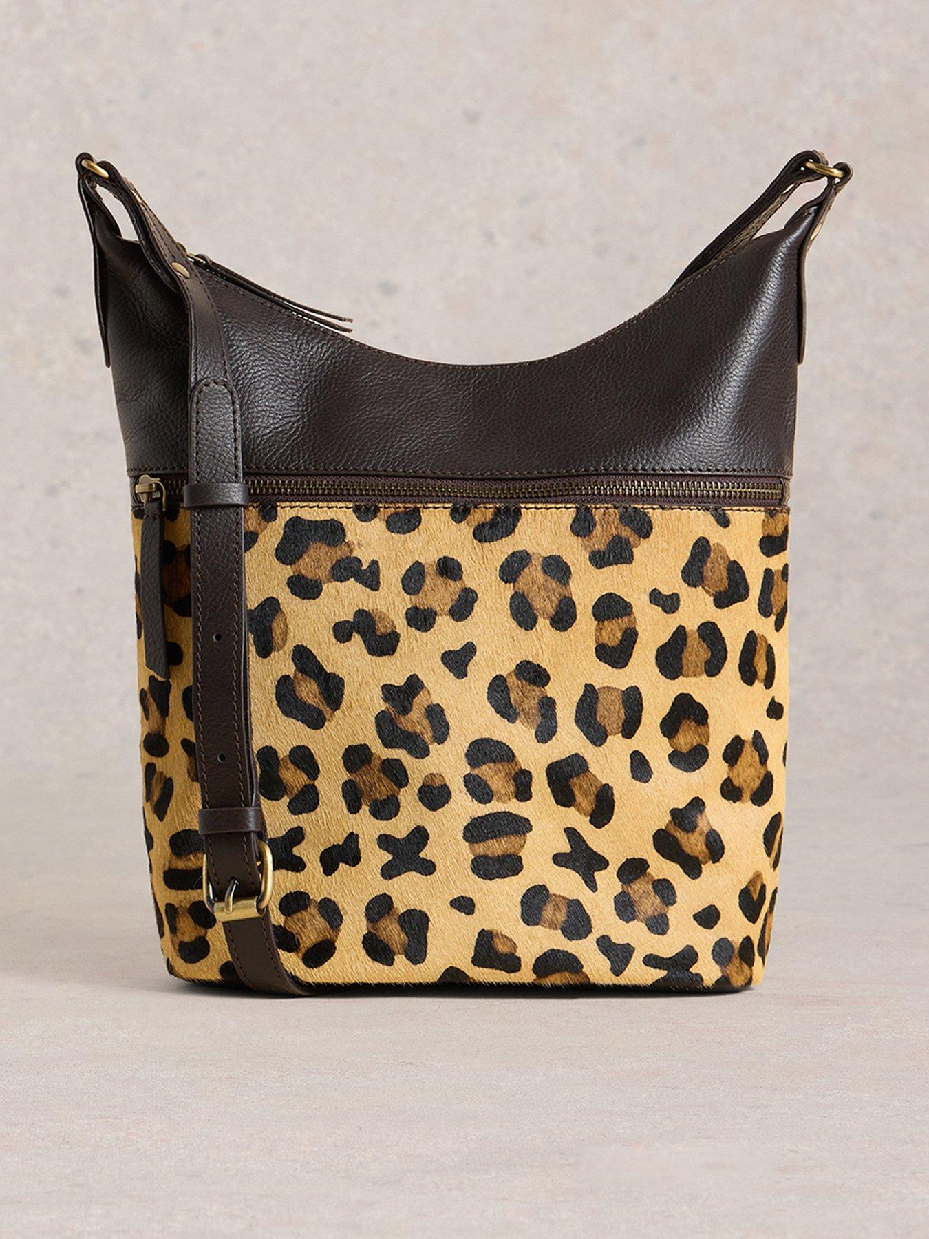 White Stuff Fern Leather Crossbody - Brown