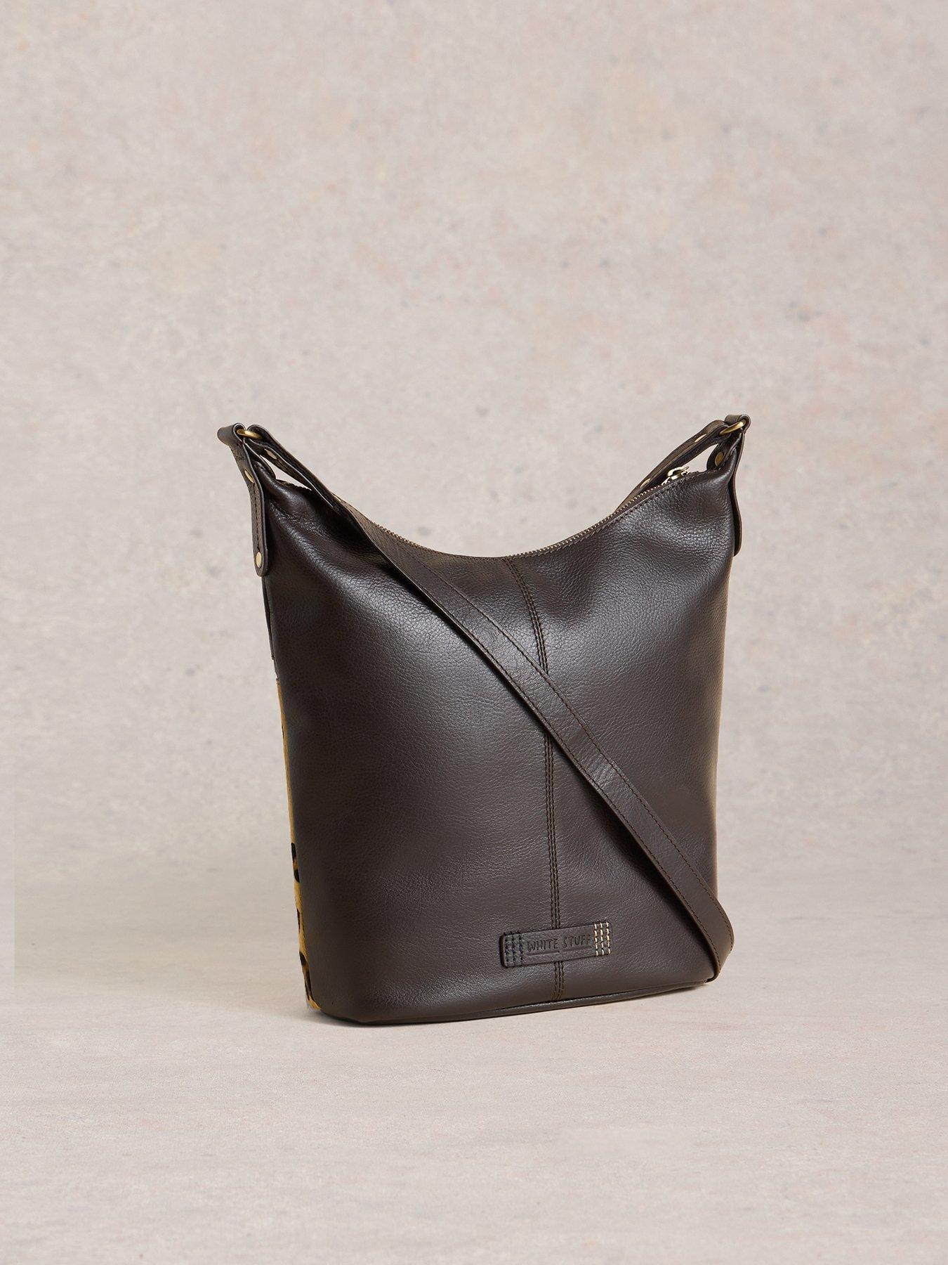 Image 3 of 4 of White Stuff Fern Leather Crossbody - Brown