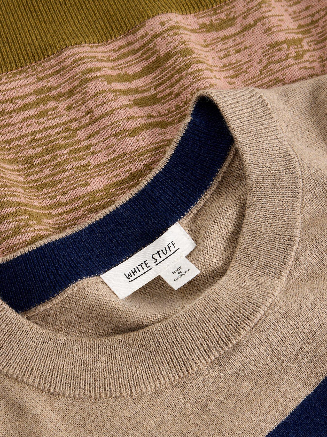 Image 6 of 6 of White Stuff Katie Stripe Jumper - Green