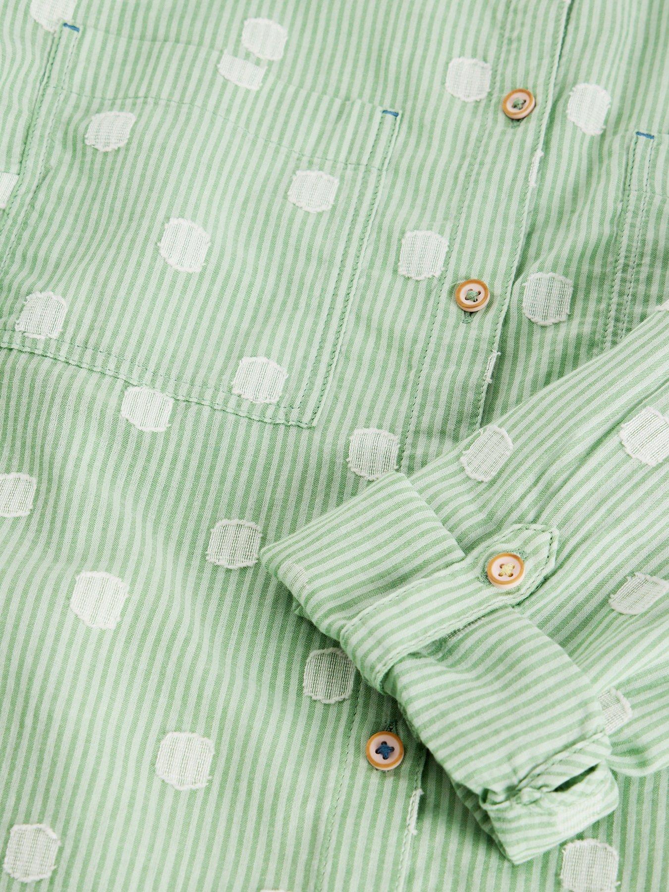 Image 6 of 6 of White Stuff Sophie Cotton Shirt - Green