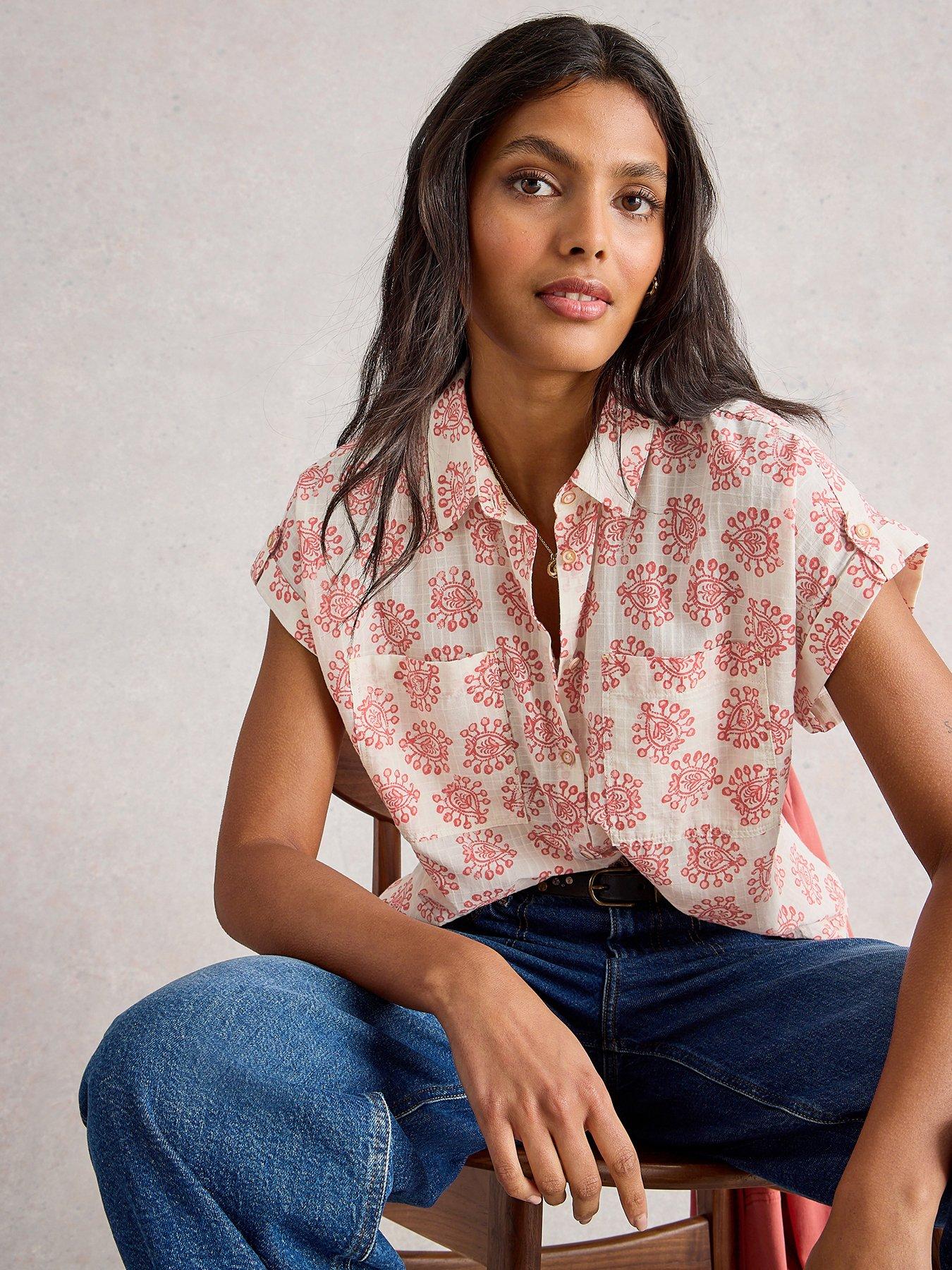 Image 1 of 6 of White Stuff Ellie Cotton Shirt - White