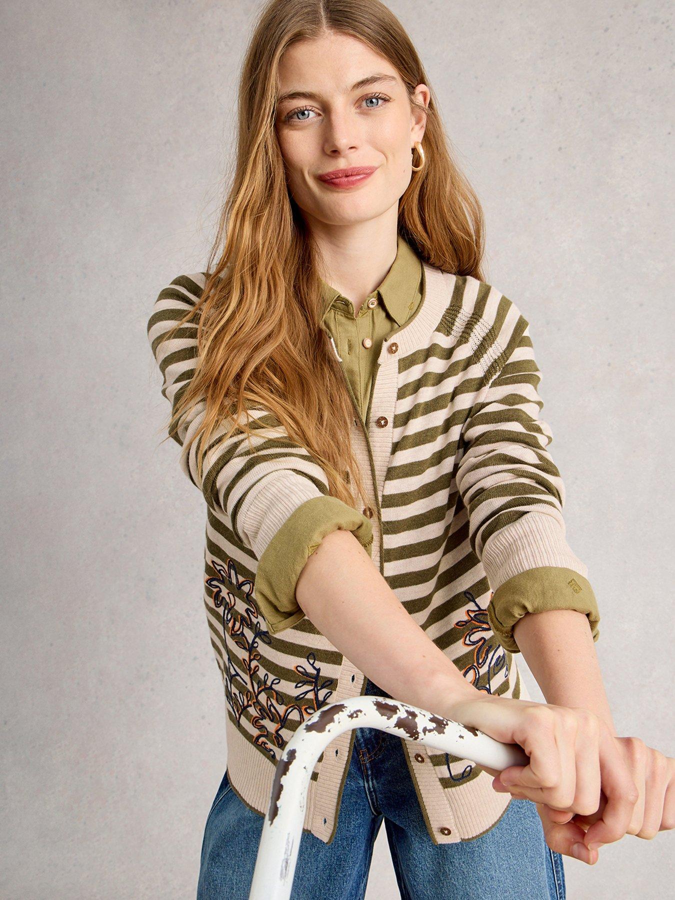 White Stuff Lulu Emb Cardi - Beige