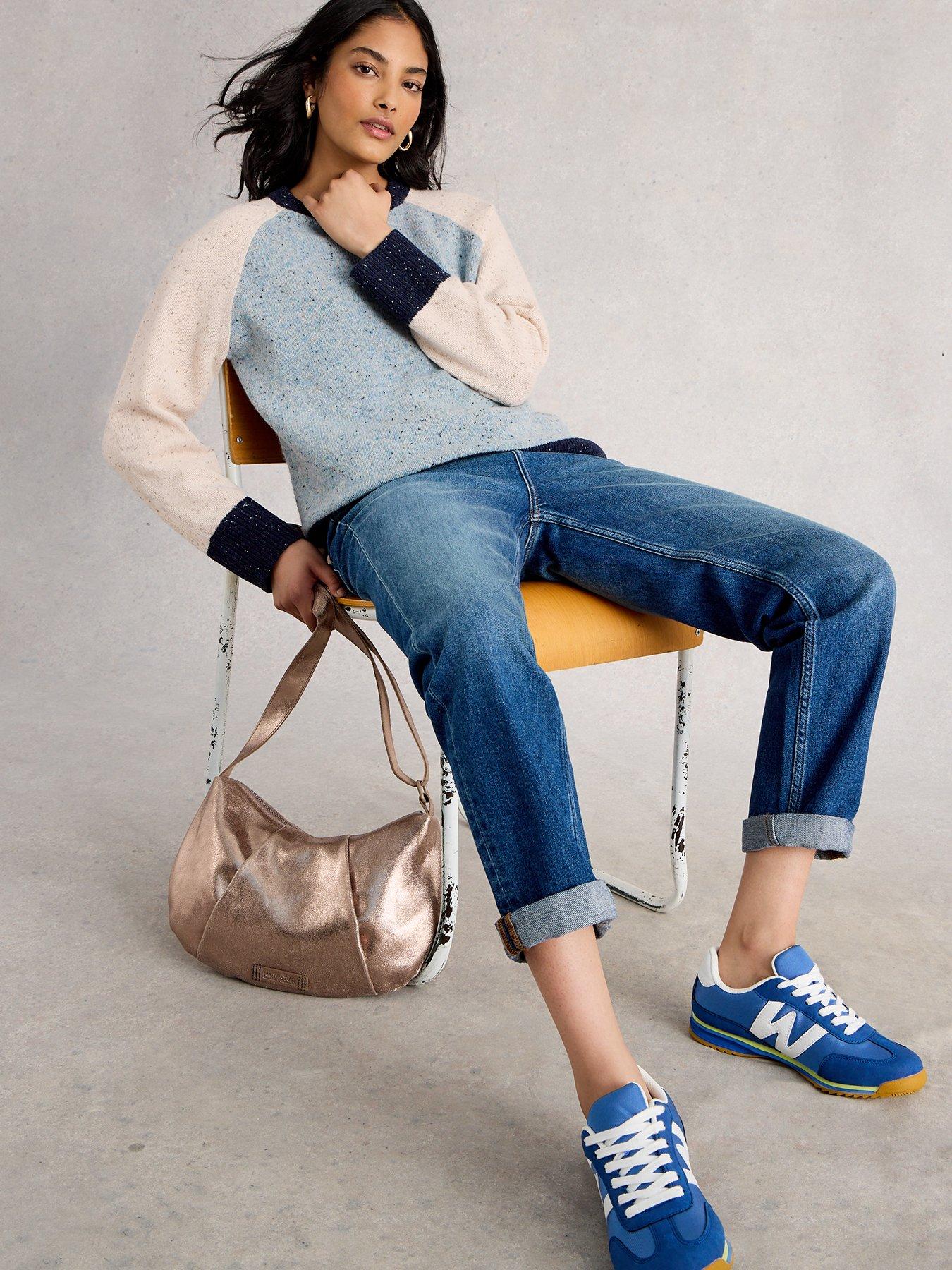 white-stuff-colour-block-nep-jumper-blueoutfit