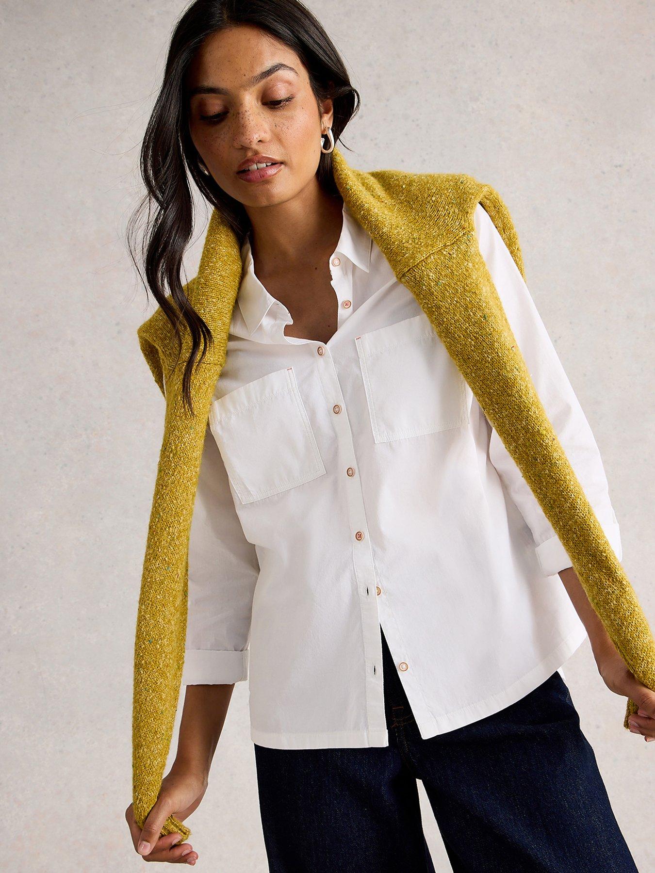 White Stuff Sophie Cotton Poplin Shirt - White