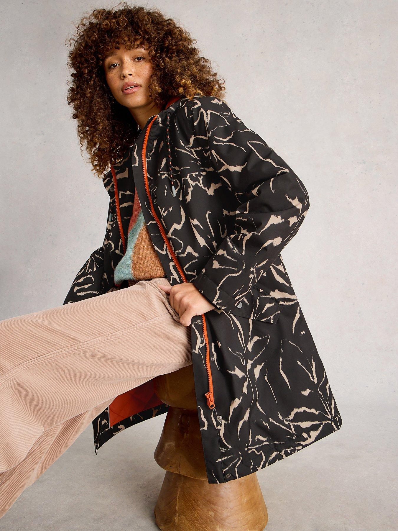 White Stuff Willow Waterproof Coat - Black