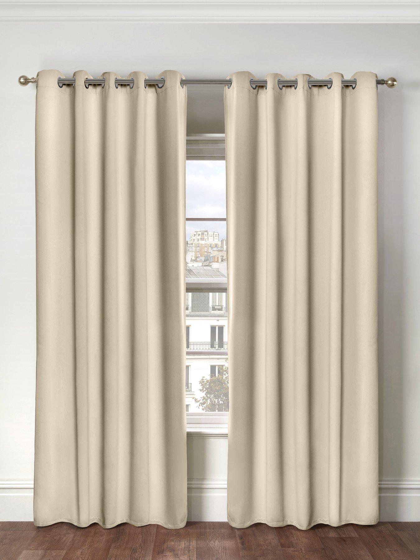 The Very Collection Woven Blackout Eyelet Curtains 46x54