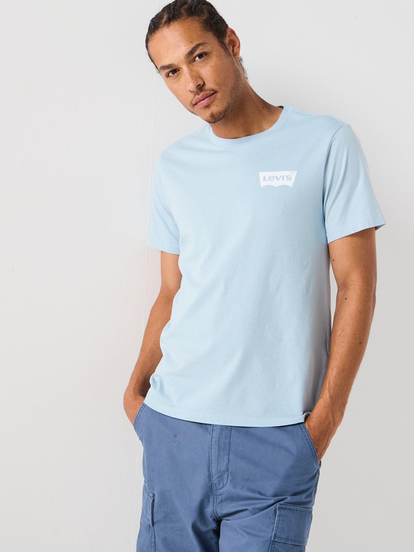 Levi's Levis Graphic Chest Print Crew Neck Short Sleeve T-Shirt - Blue
