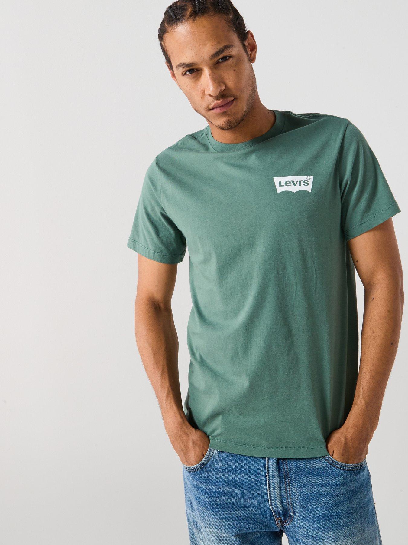 Levi's Levis Graphic Chest Print Crew Neck Short Sleeve T-shirt - Green