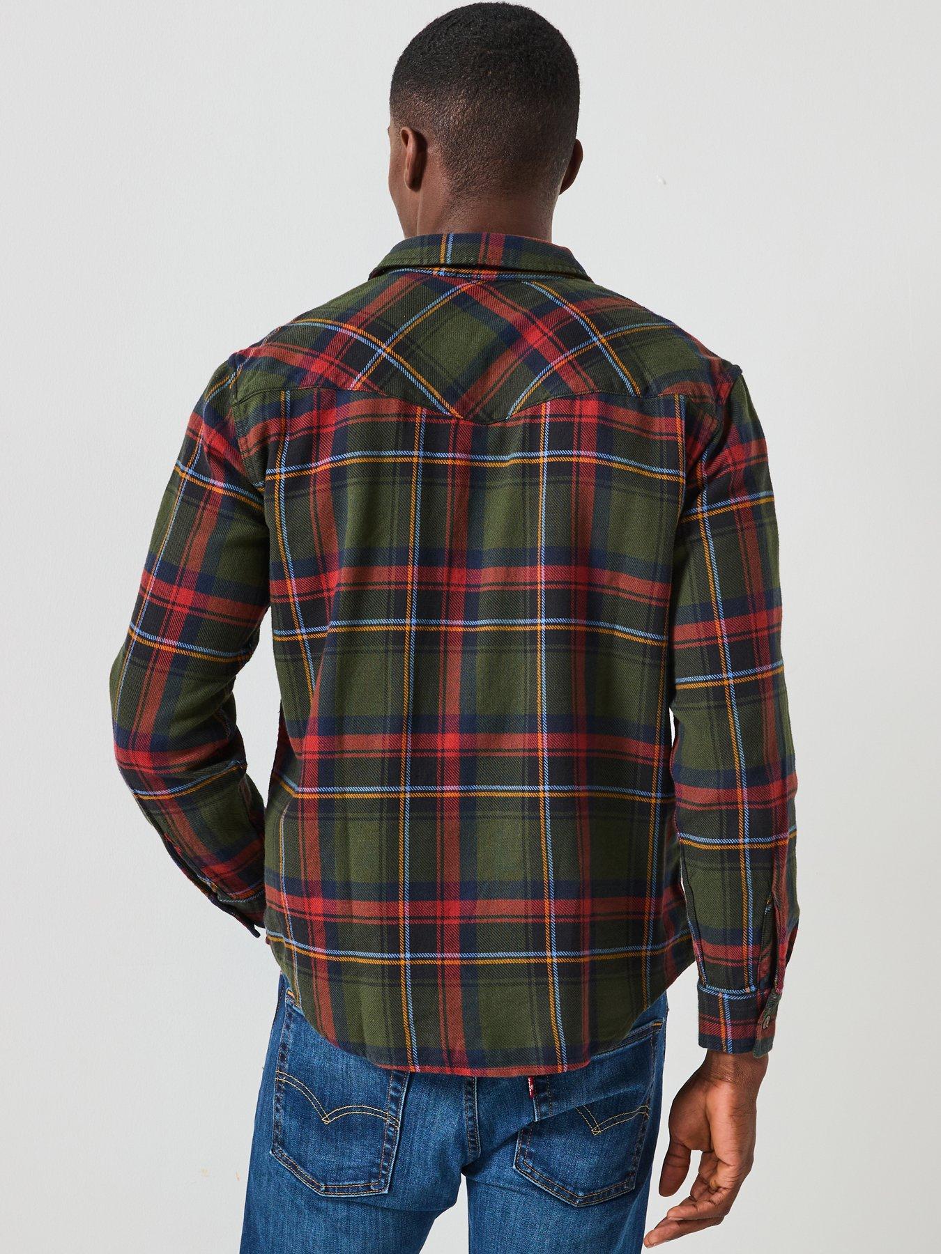 levis-relaxed-fit-western-button-down-gingham-shirt--redstillFront