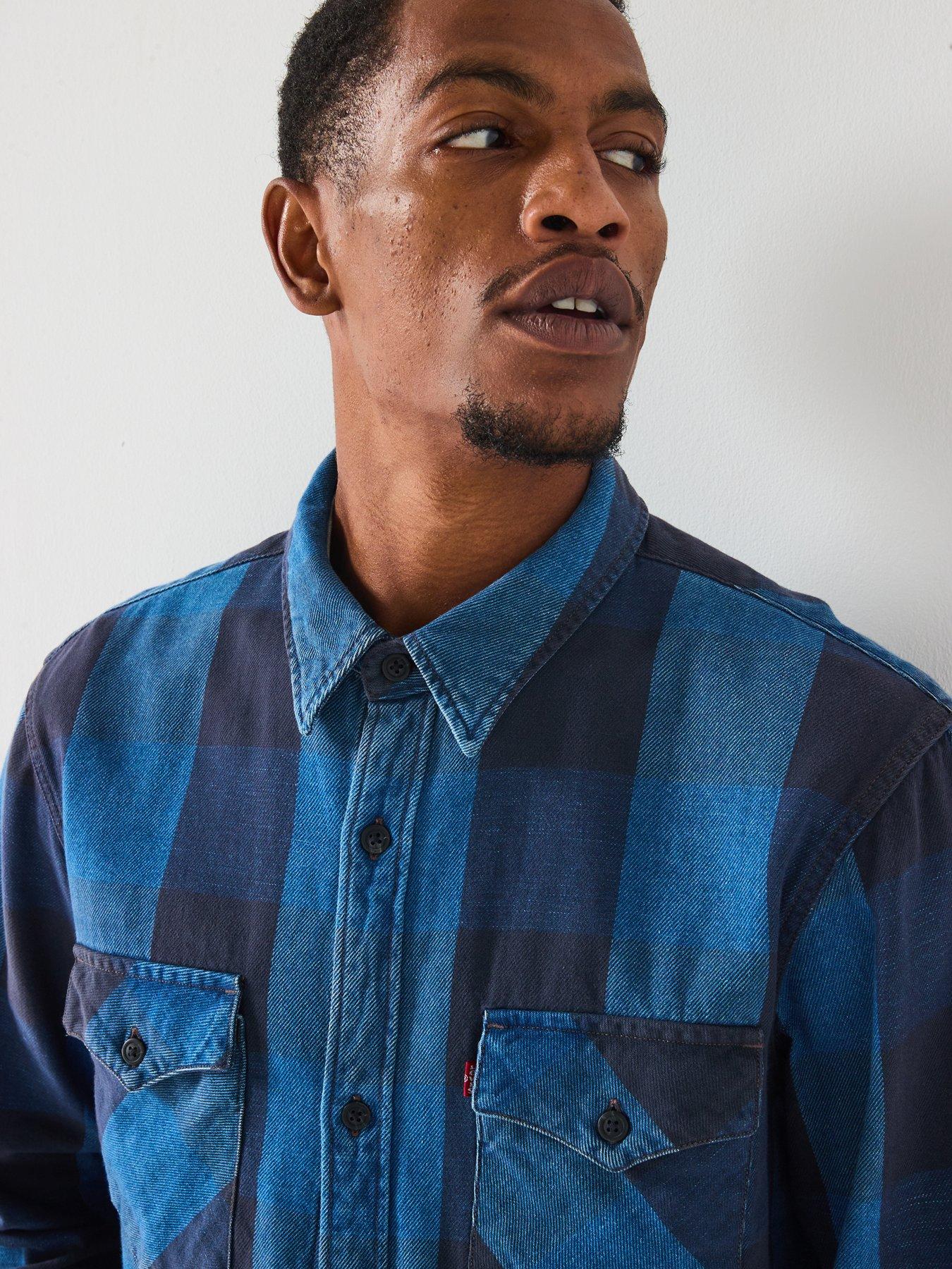 levis-relaxed-fit-western-button-down-long-sleeve-striped-shirt--bluedetail