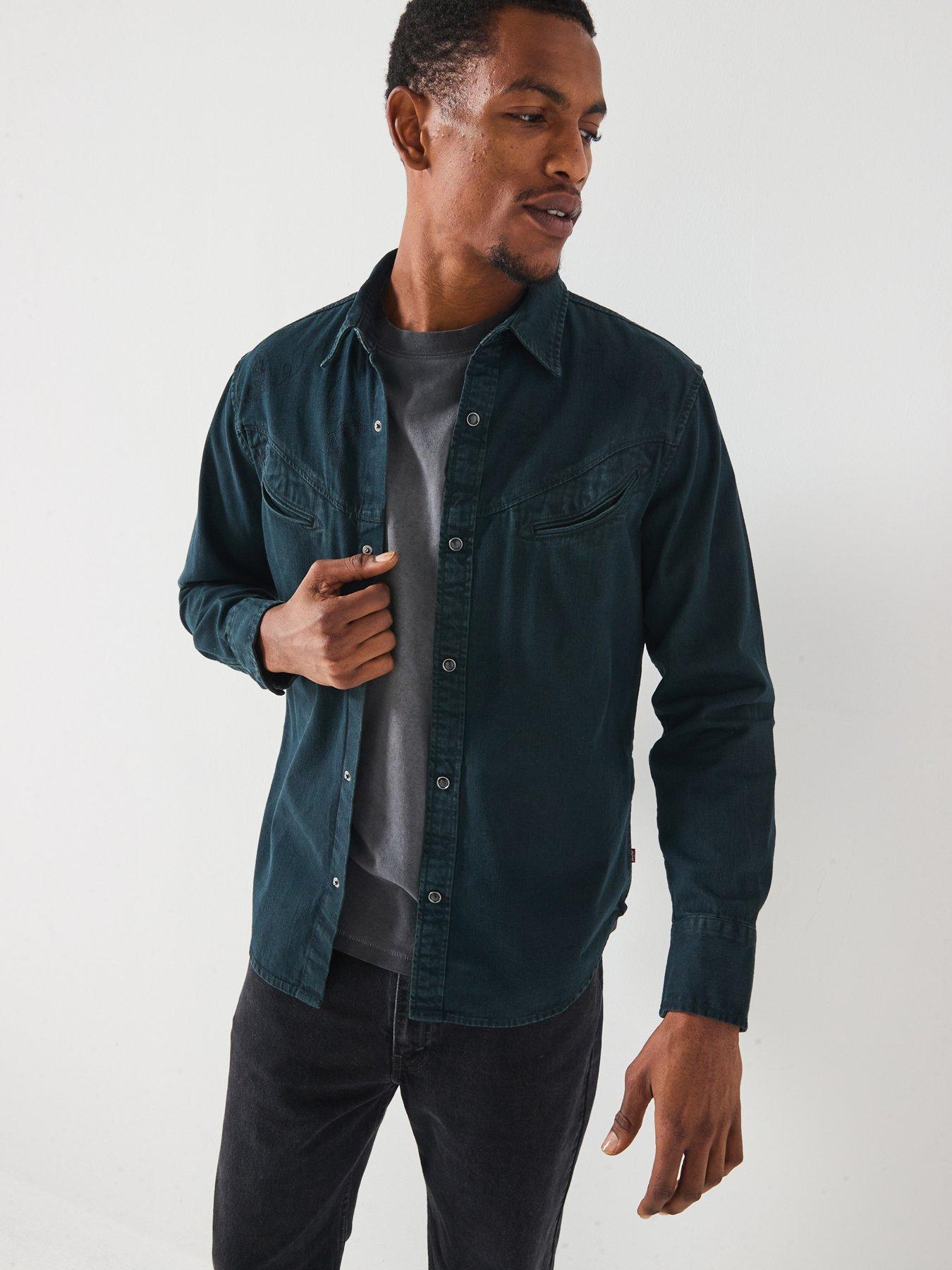 Levi's Smiley Denim Long Sleeve Shirt - Black