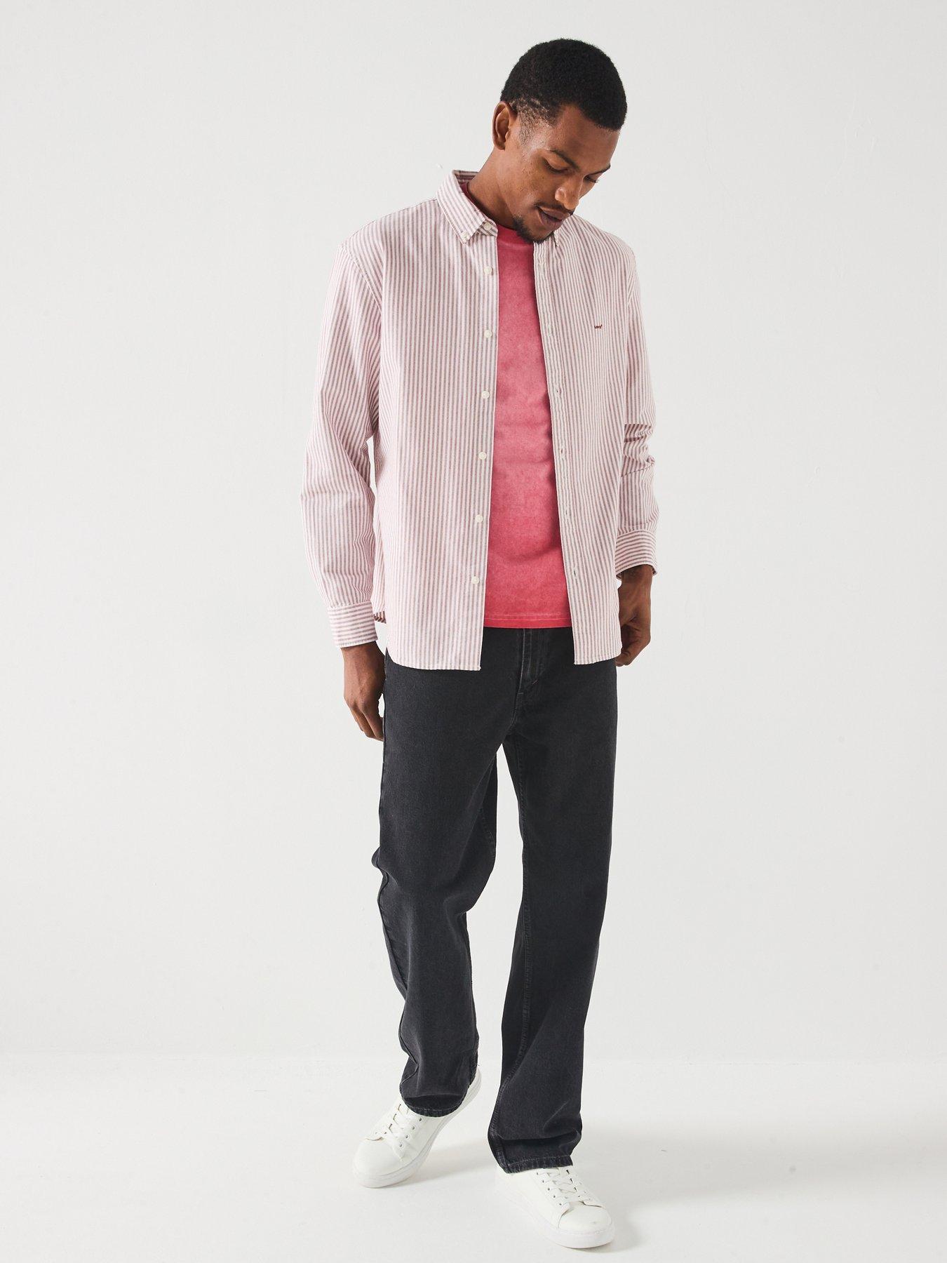 levis-authentic-long-sleeve-button-down-striped-shirt-pinkback