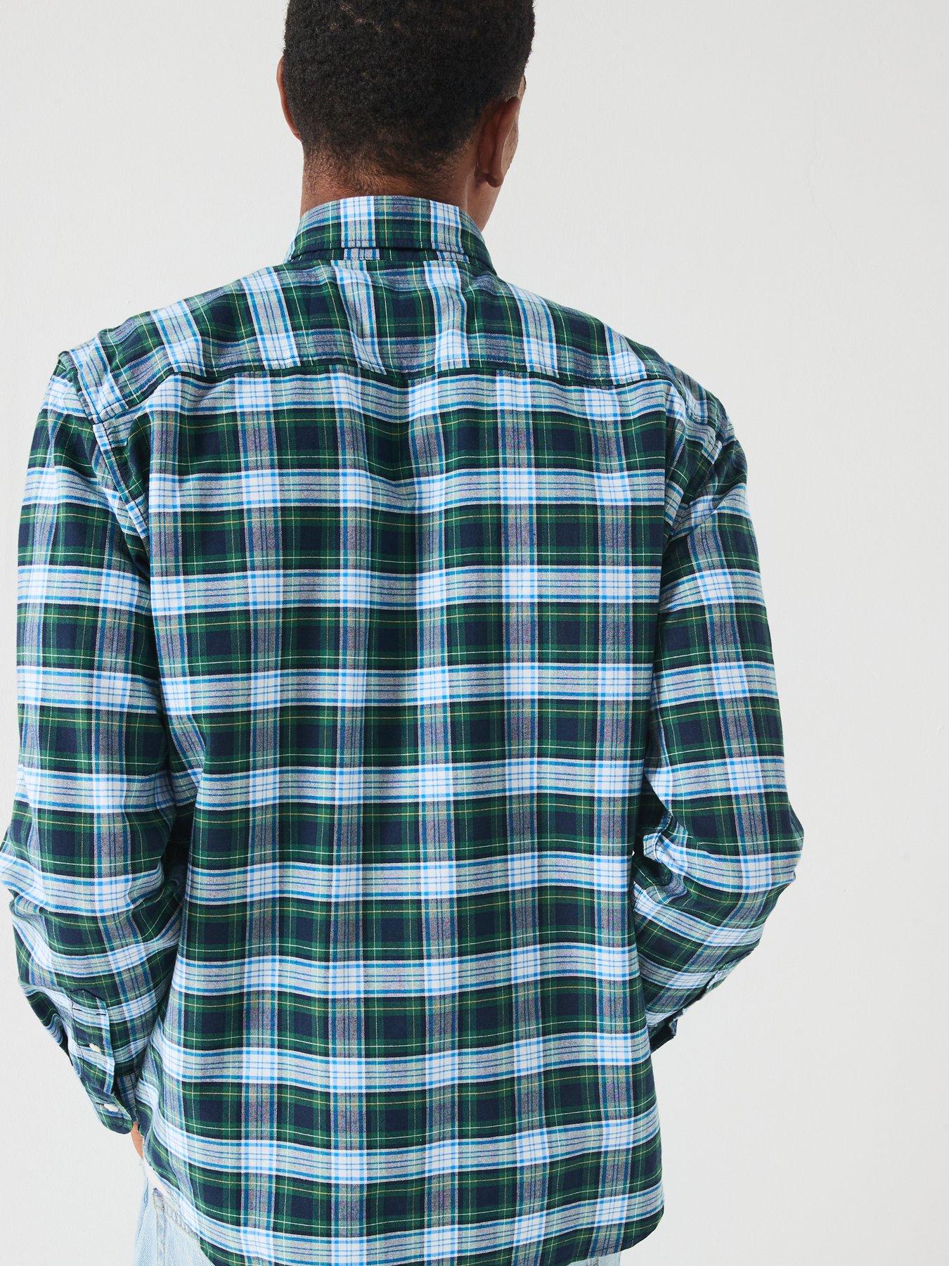 Image 5 of 6 of Levi's Levis Authentic Button Down Check Long Sleeve Shirt - Blue