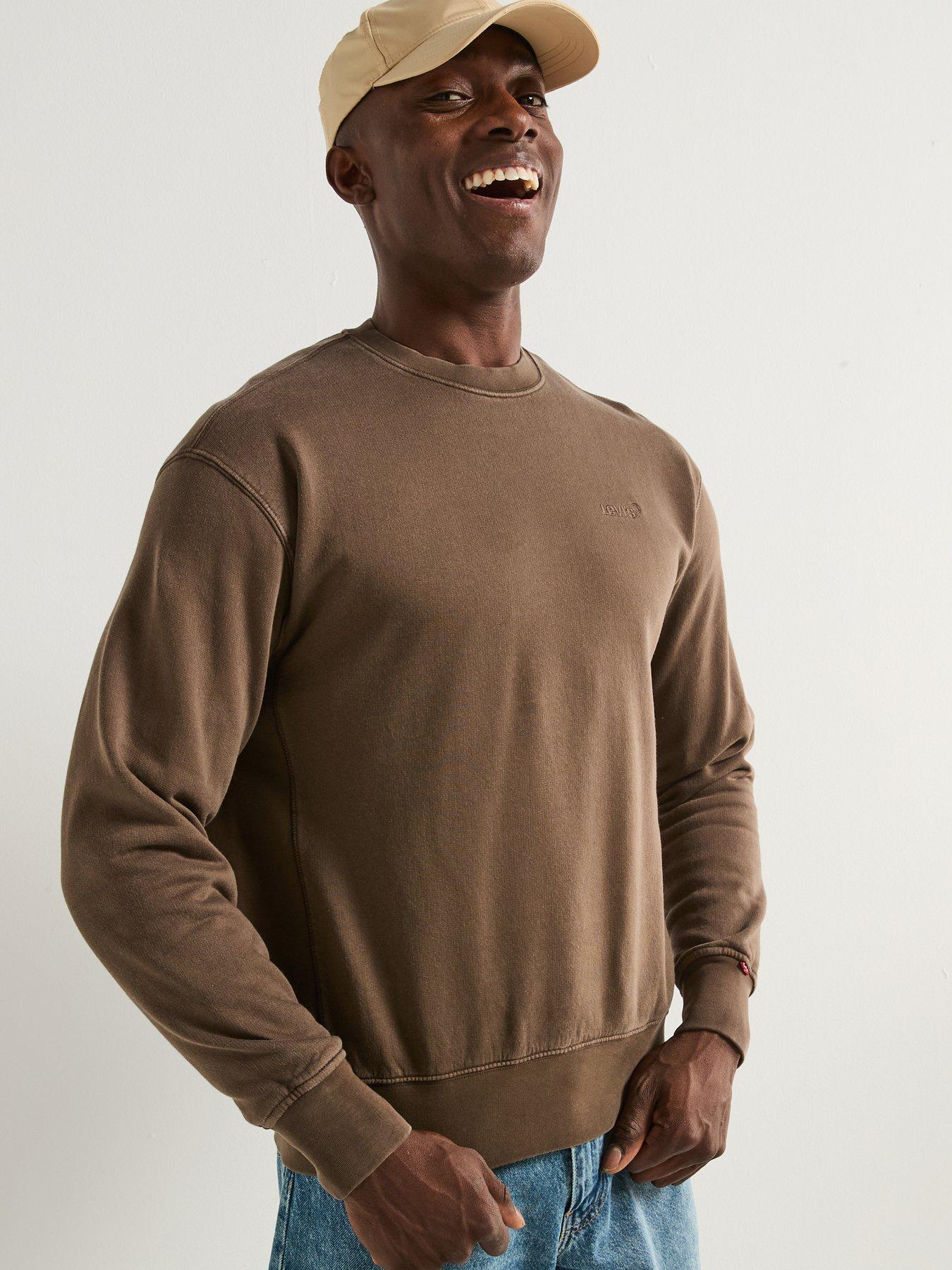 levis-authentic-crew-sweatshirt-khakioutfit