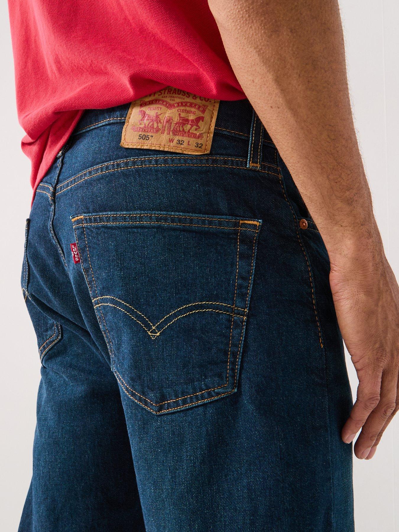 Image 5 of 6 of Levi's 505 Regular Fit Jeans - Field Work - Dark Blue