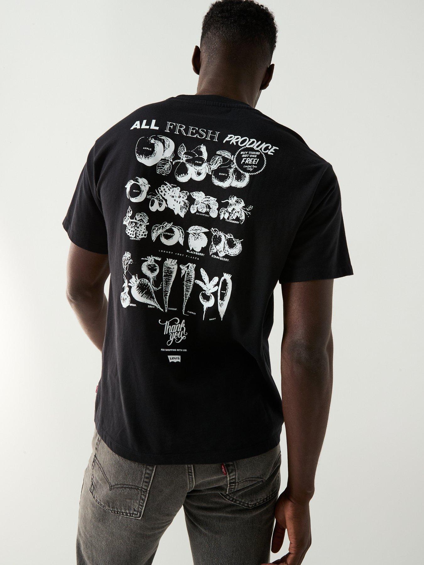 Levi's Vintage Fit Graphic Print Short Sleeve T-Shirt- Black