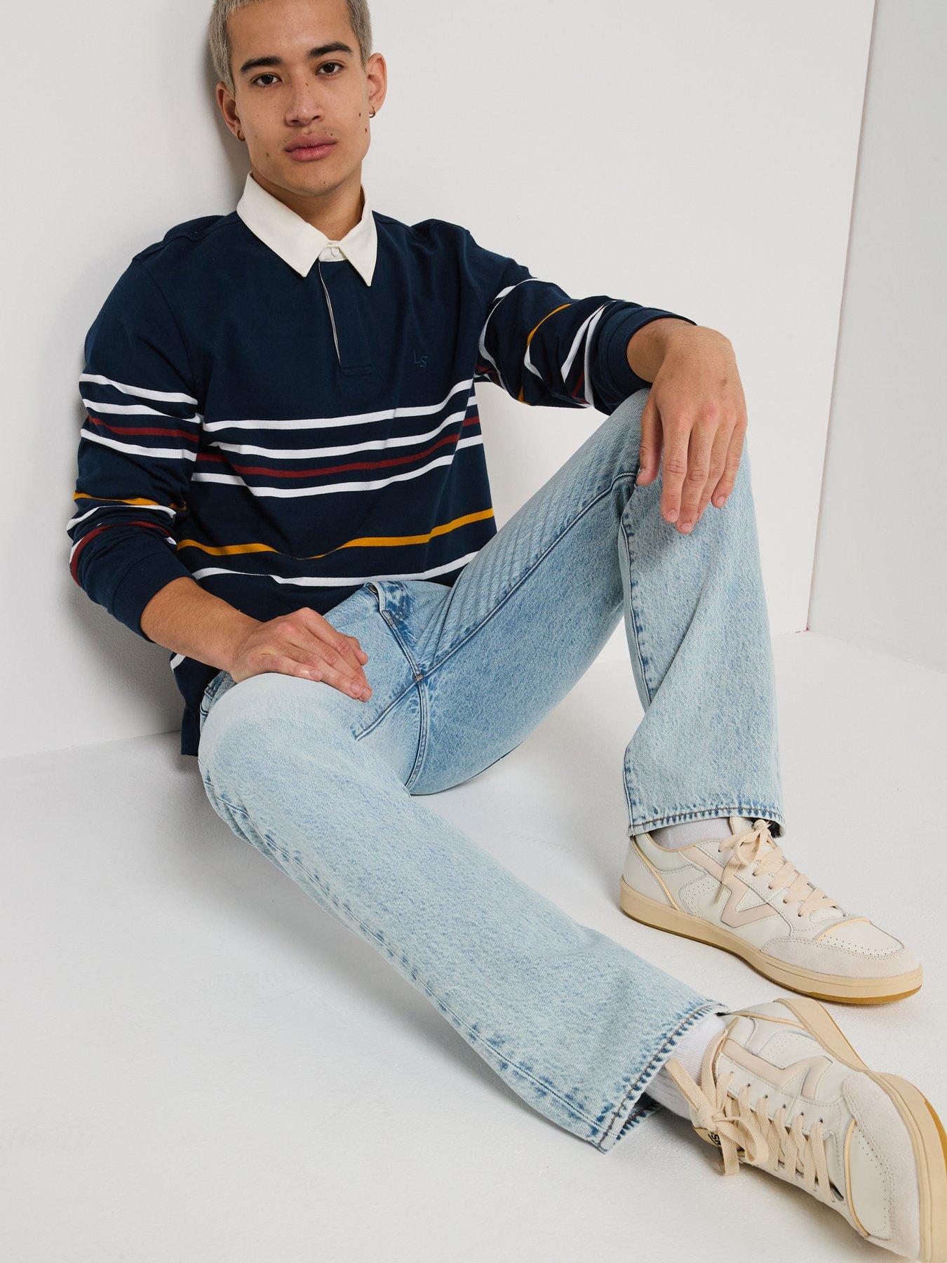 Image 4 of 6 of Levi's 501 Original Straight Fit Solucell Jeans: Brightside - Light Blue